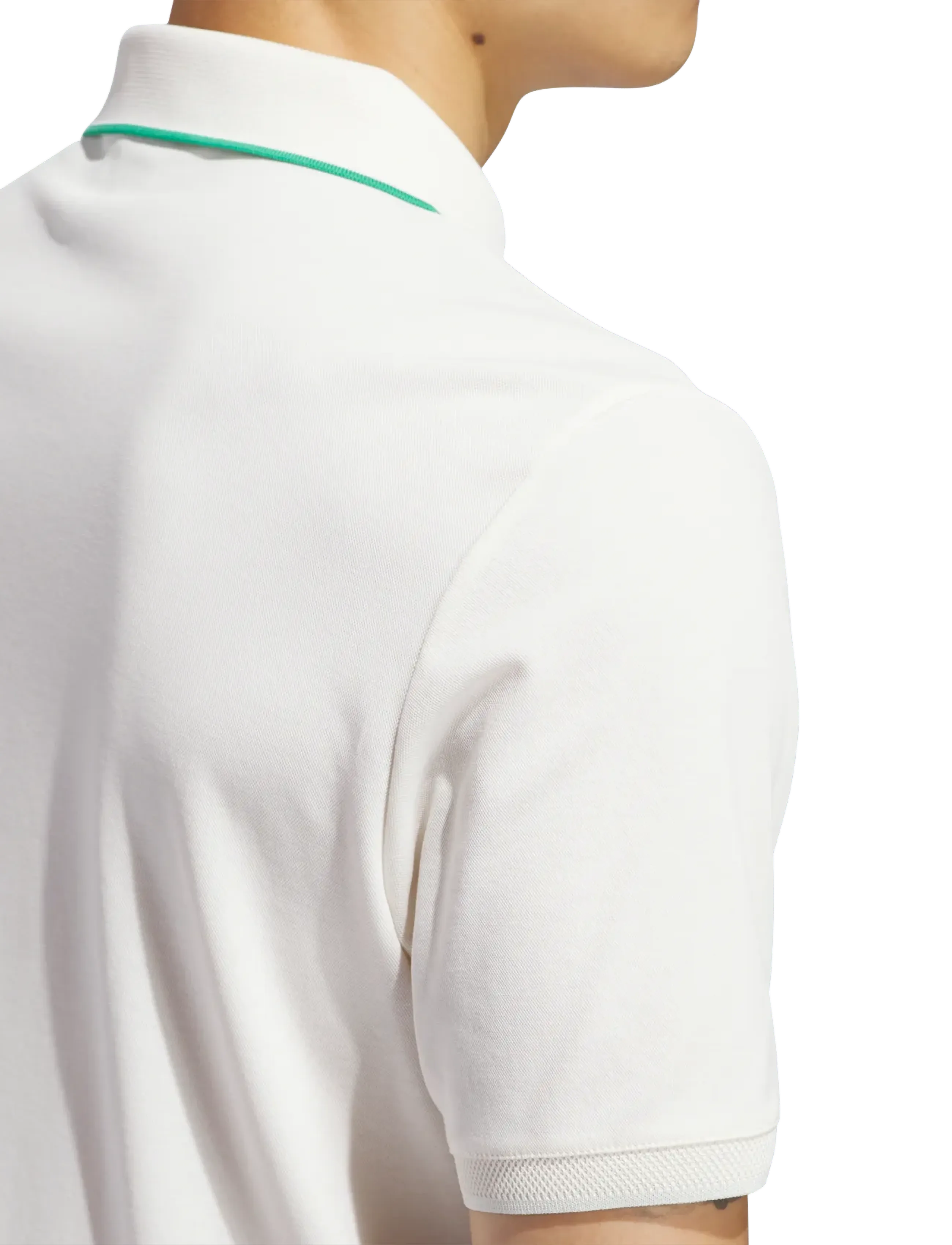 adidas Golf Originals - F Solid Polo LC - toppe & t-shirts - cwhite/cougrn - 4