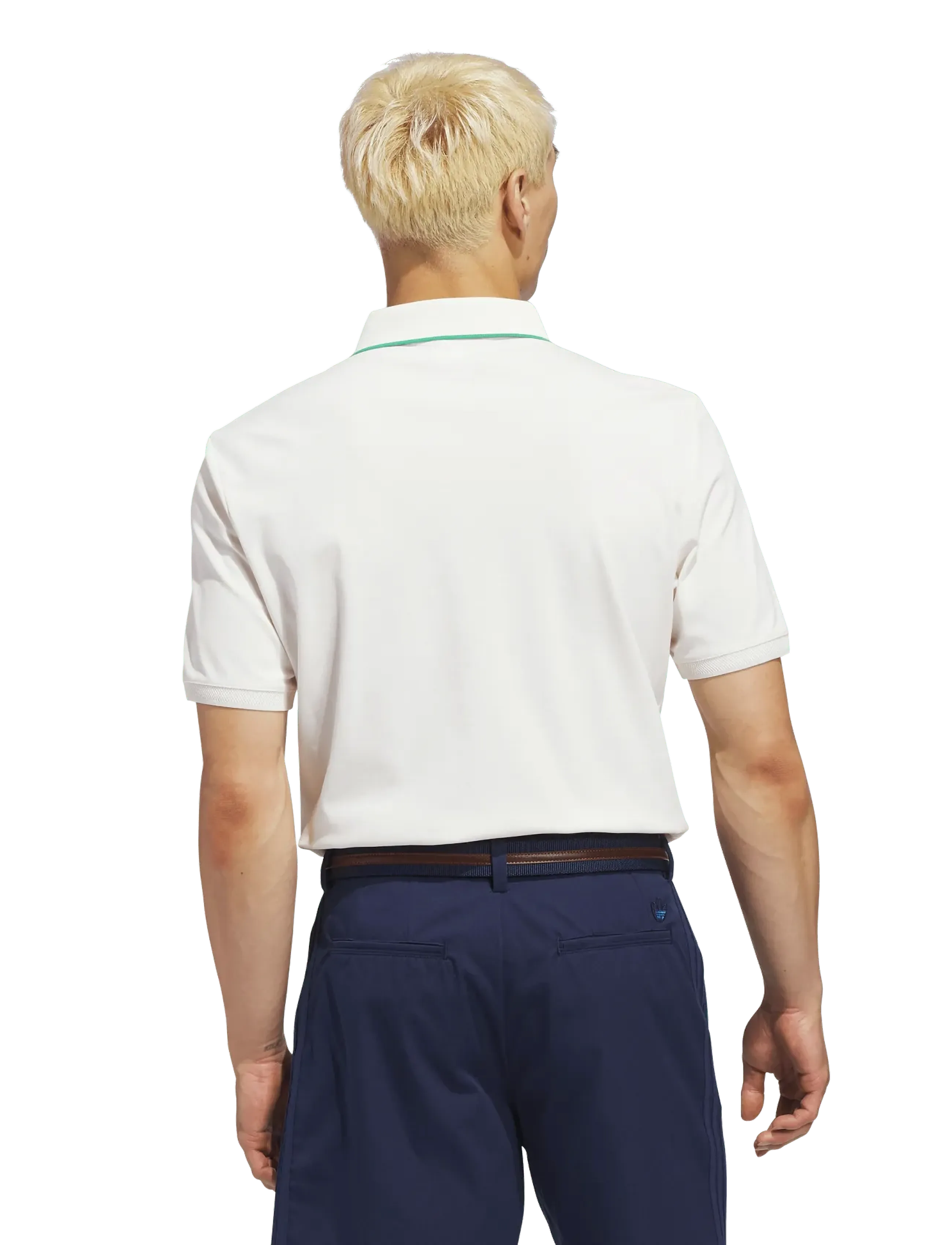 adidas Golf Originals - F Solid Polo LC - toppe & t-shirts - cwhite/cougrn - 5