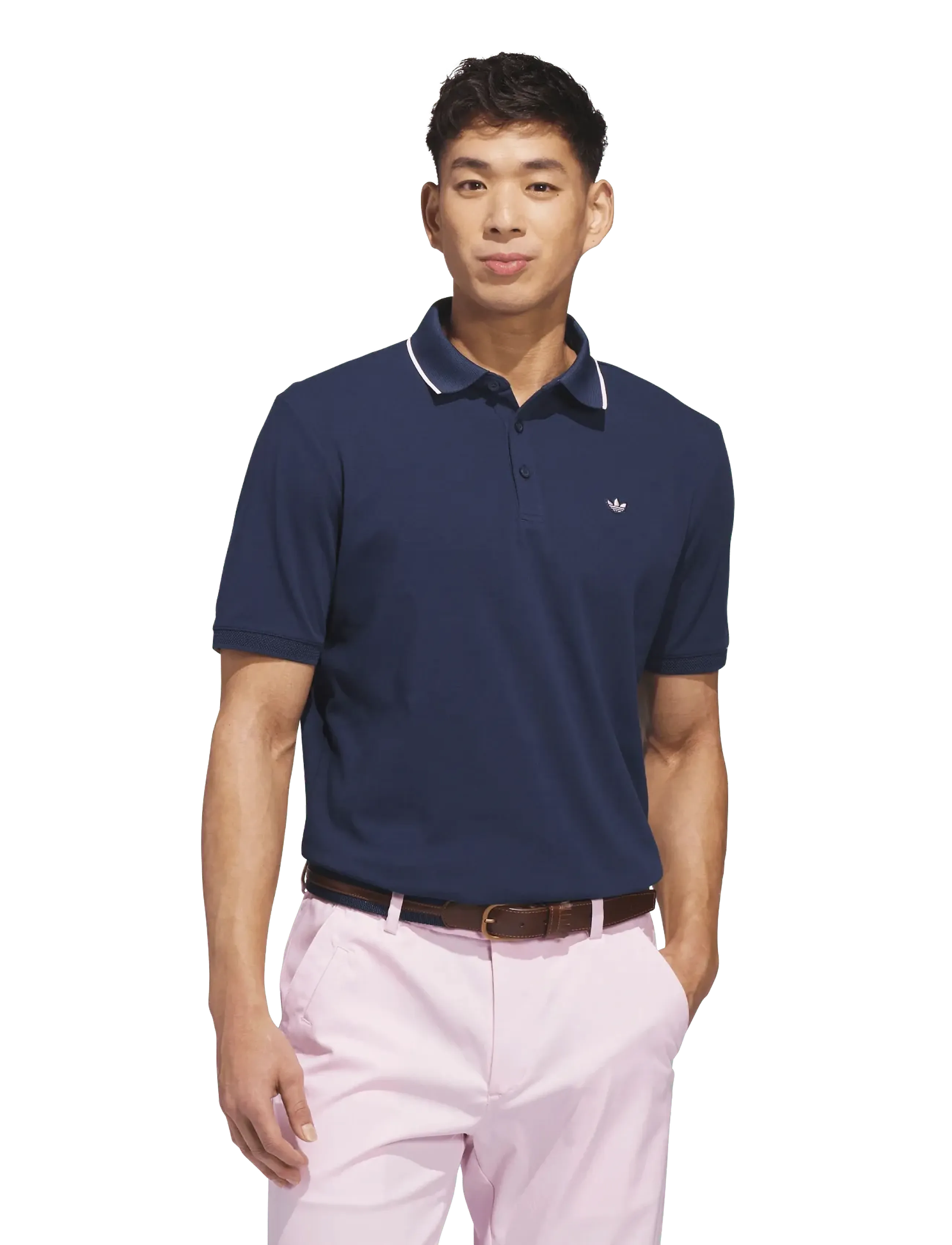 adidas Golf Originals - F Solid Polo LC - toppe & t-shirts - nindig/cwhite - 2
