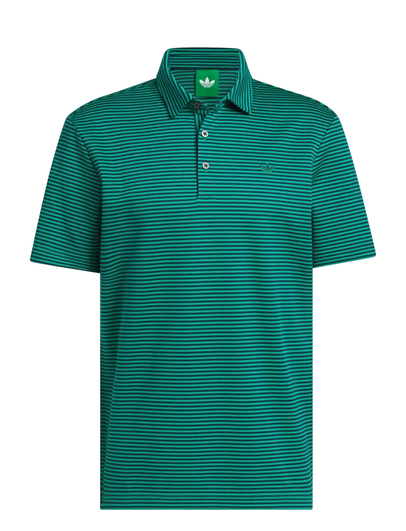 adidas Golf Originals MR Stripe Polo2 - Tøj - COUGRN/NINDIG / green