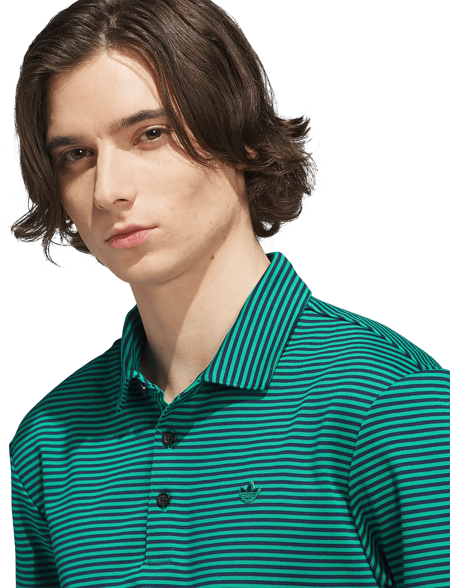 adidas Golf Originals - MR Stripe Polo2 - oberteile & t-shirts - cougrn/nindig - 3