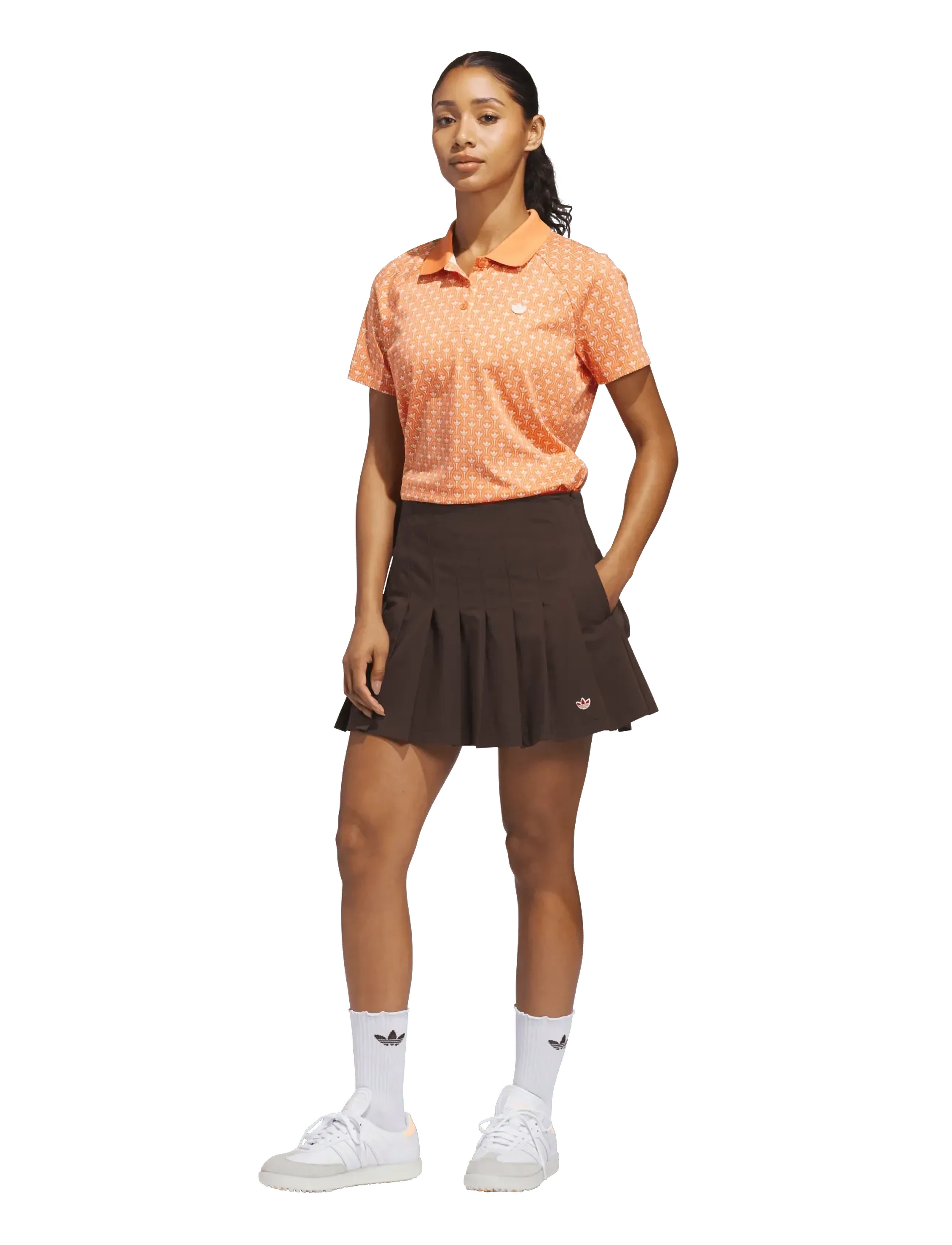 adidas Golf Originals - S Nov AOP W - toppe & t-shirts - duor/cwhite - 2