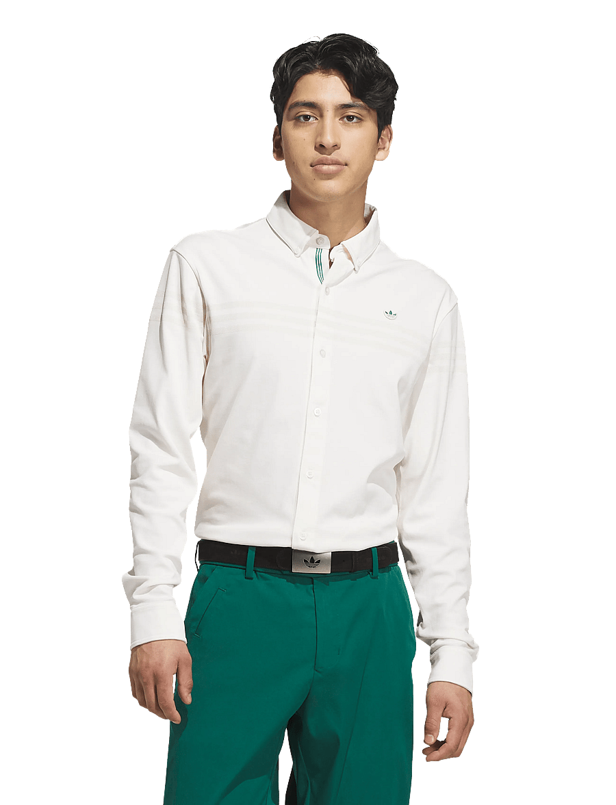 adidas Golf Originals - S LS Button Up - tops & t-shirts - cwhite - 2