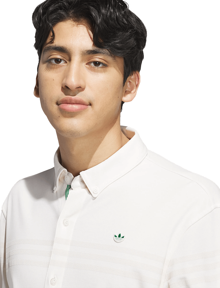 adidas Golf Originals - S LS Button Up - tops & t-shirts - cwhite - 3