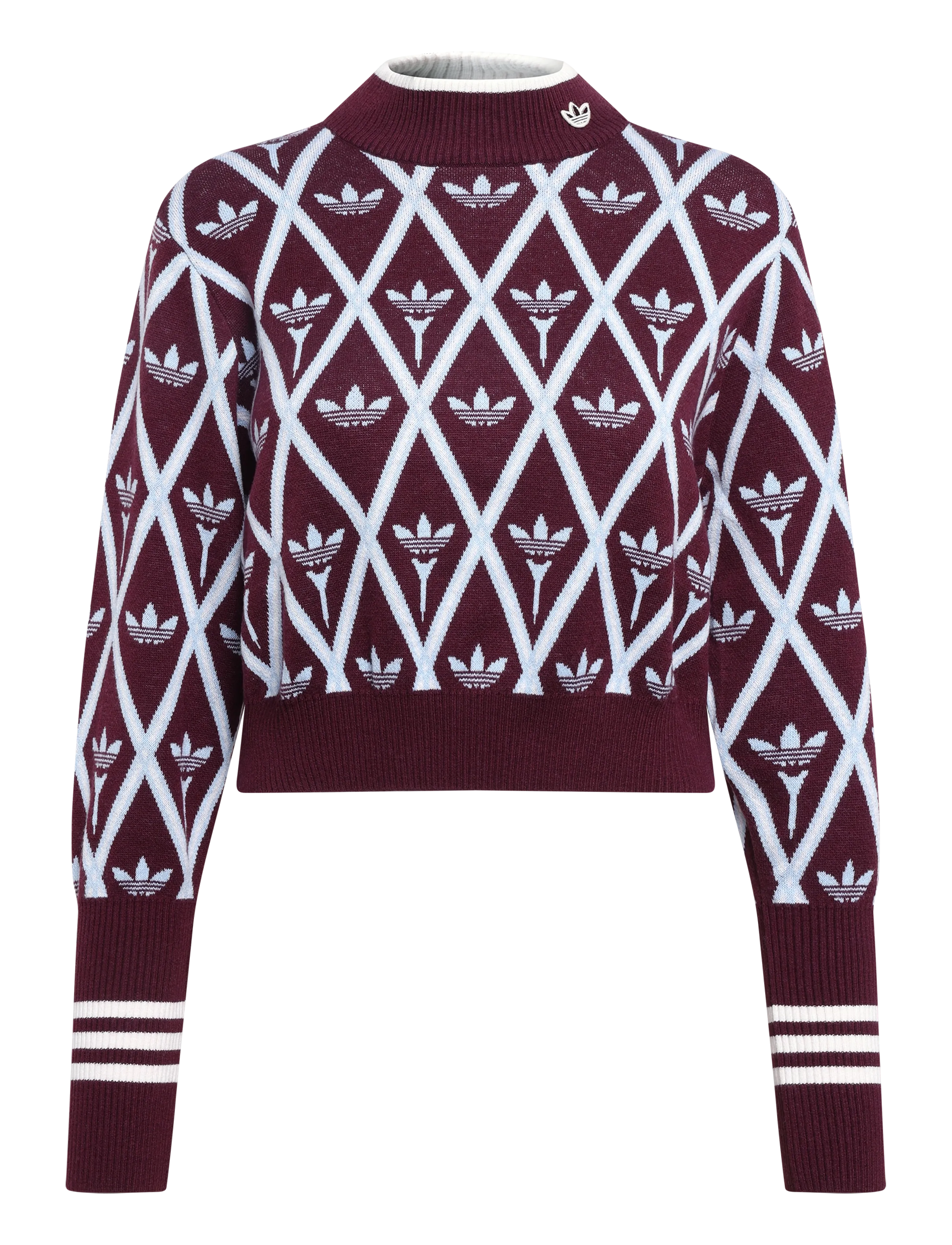 adidas Golf Originals S Turtleneck - Tøj - MAROON / burgundy