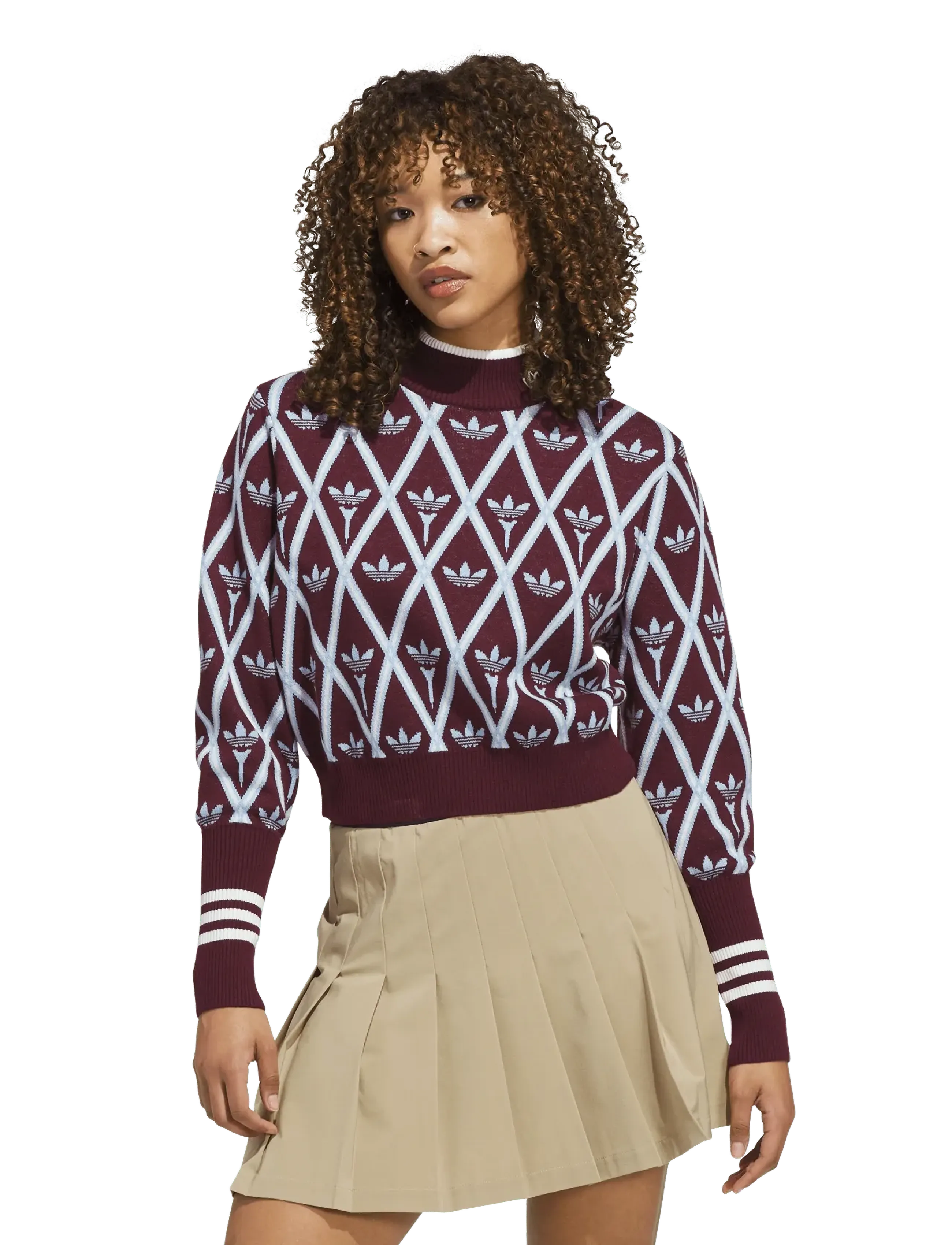 adidas Golf Originals - S Turtleneck - maroon - 4