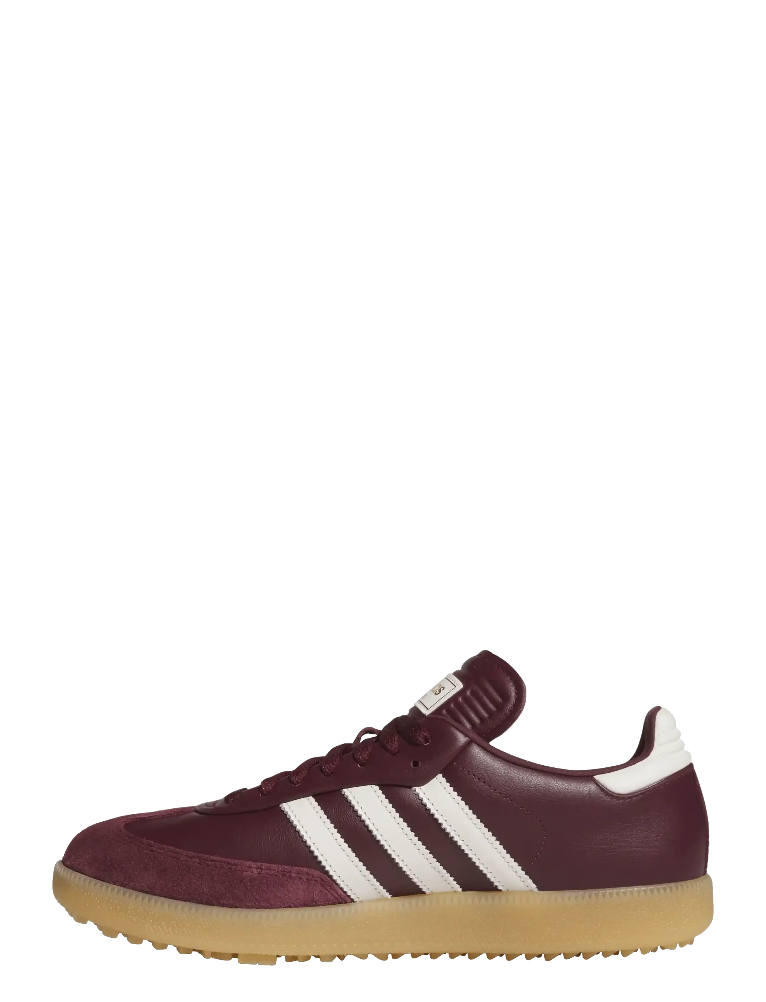adidas Golf Originals - SAMBA GOLF - maroon/owhite/gum3 - 2
