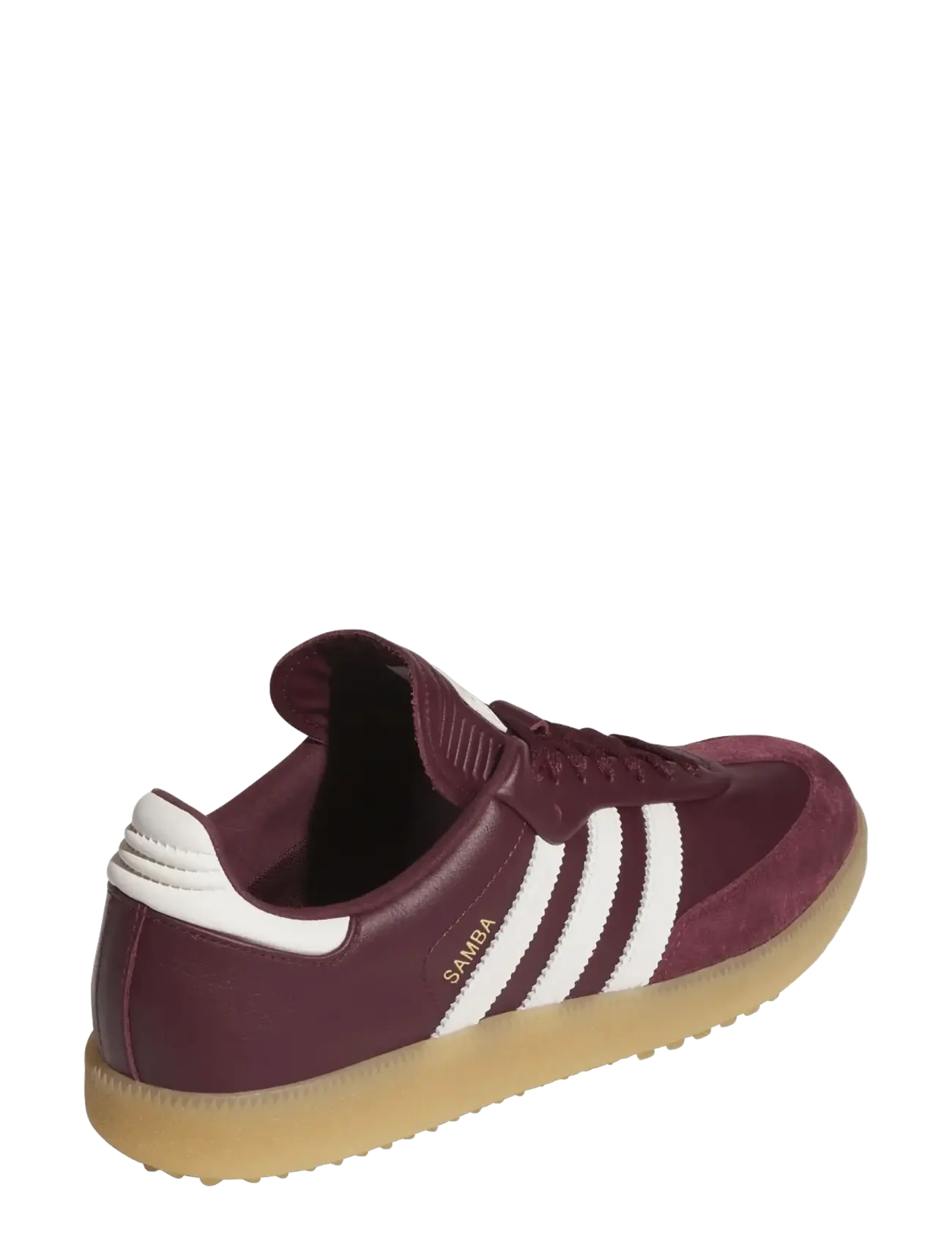 adidas Golf Originals - SAMBA GOLF - maroon/owhite/gum3 - 3