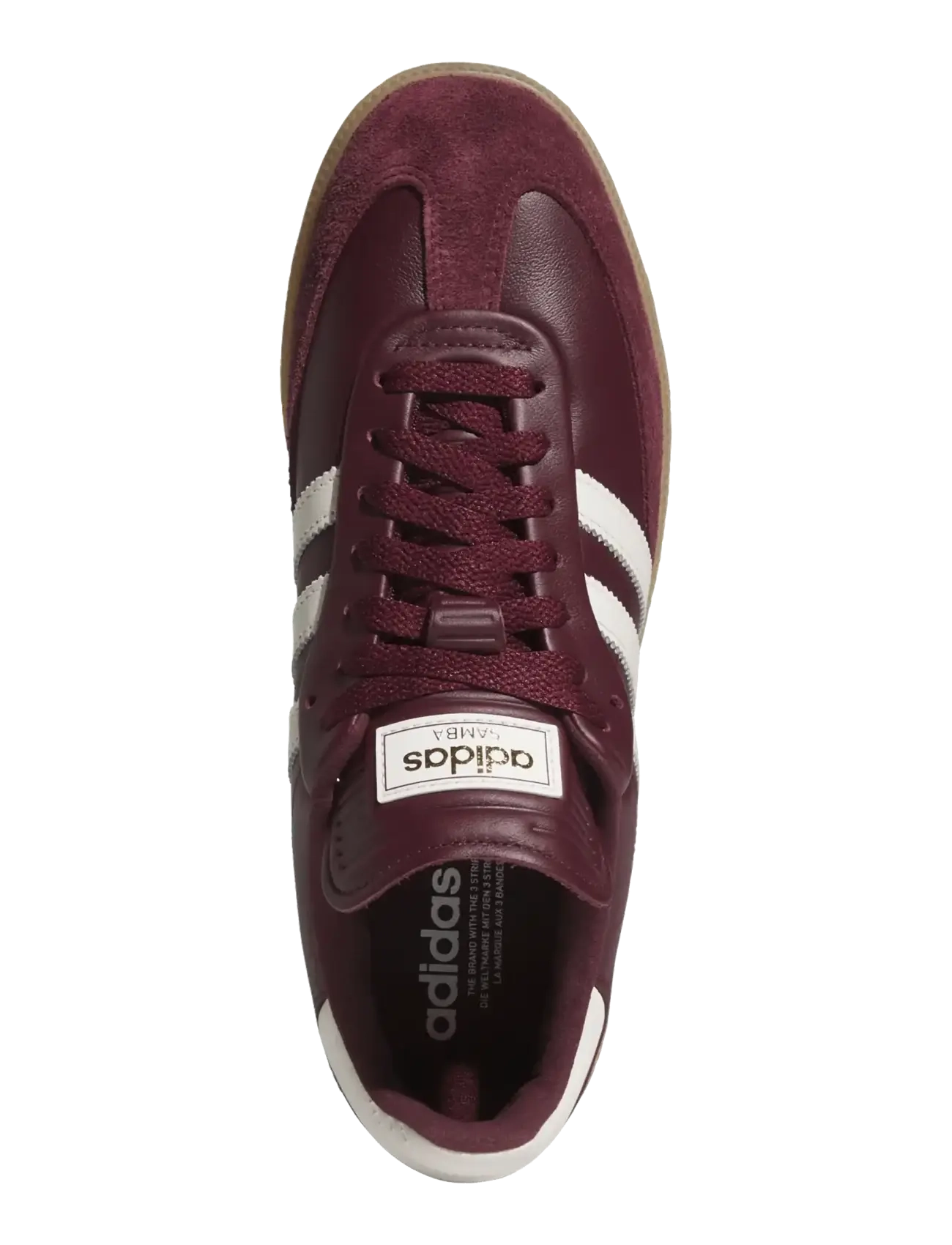 adidas Golf Originals - SAMBA GOLF - maroon/owhite/gum3 - 4