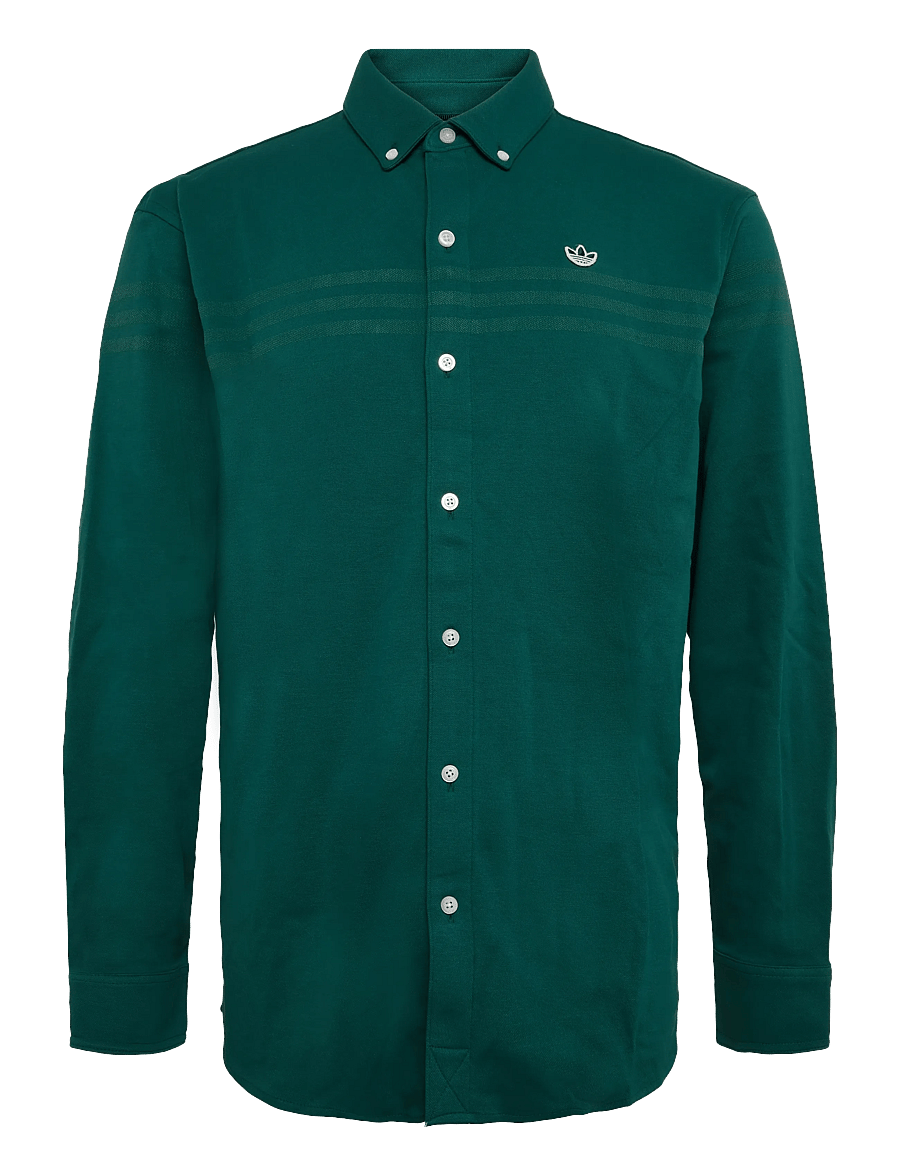 adidas Golf Originals - S LS Button Up - polos - cgreen - 1