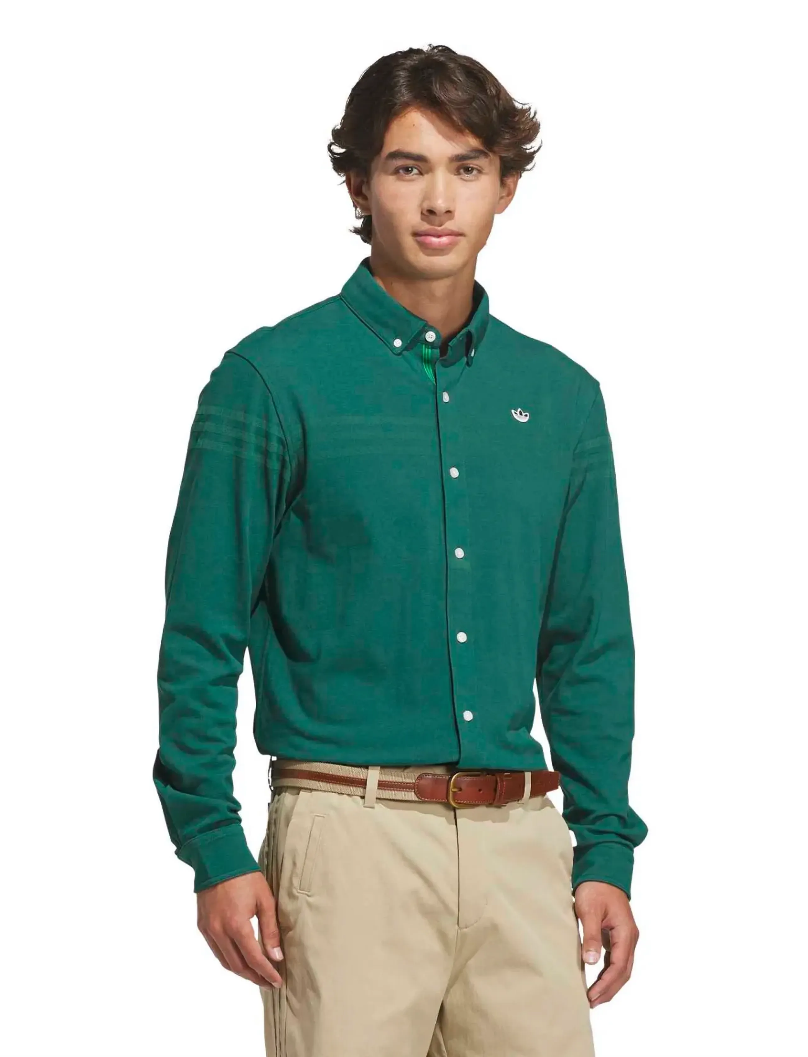 adidas Golf Originals S LS Button Up - Pikéer - CGREEN / green