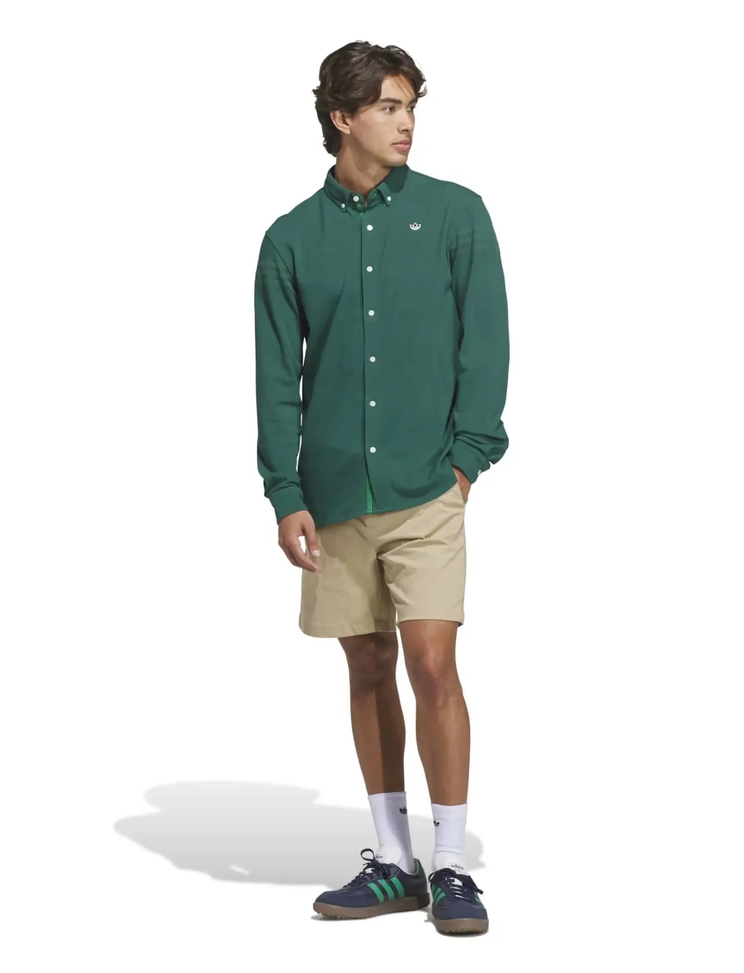 adidas Golf Originals - S LS Button Up - alussärgid ja t-särgid - cgreen - 3