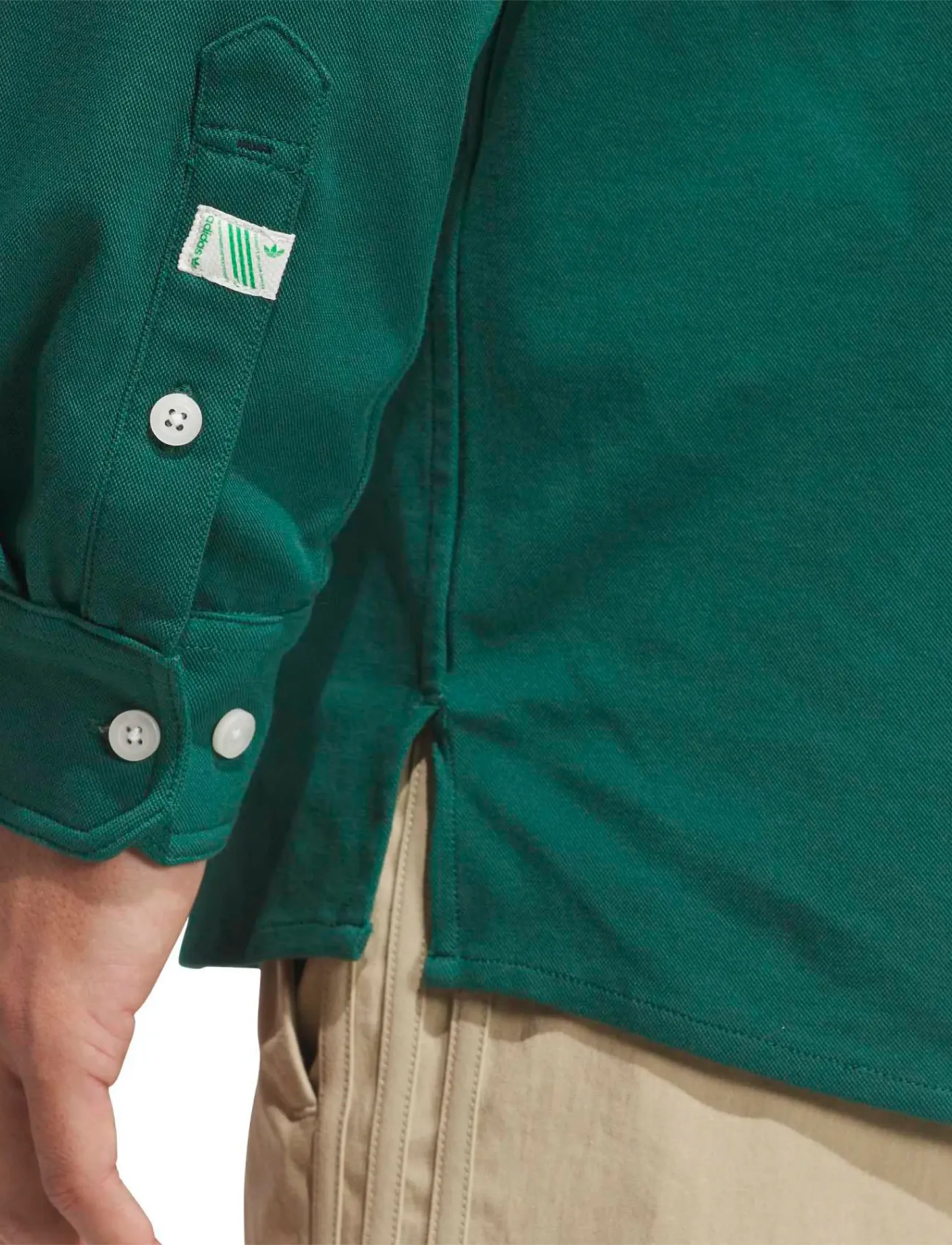 adidas Golf Originals - S LS Button Up - alussärgid ja t-särgid - cgreen - 5