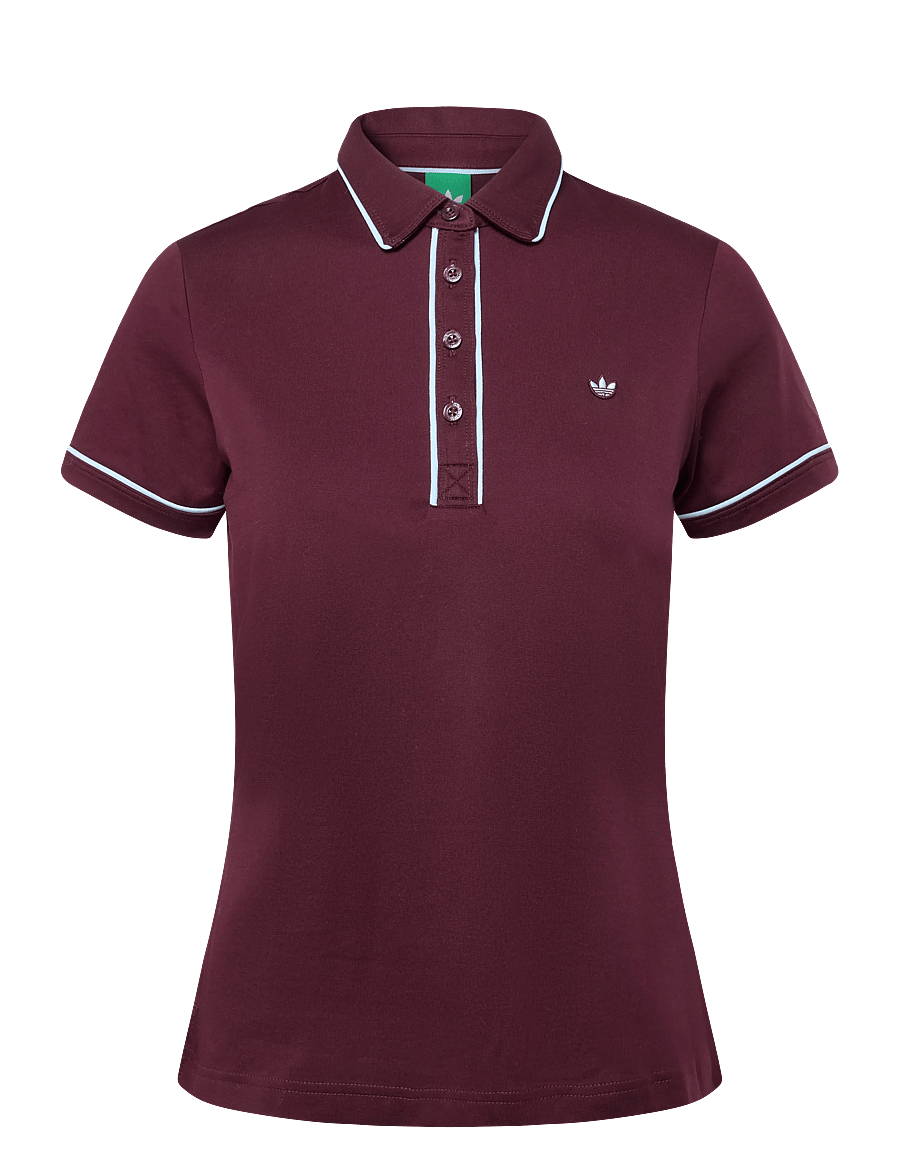 adidas Golf Originals - F Solid Polo W - toppar & t-shirts - maroon - 1
