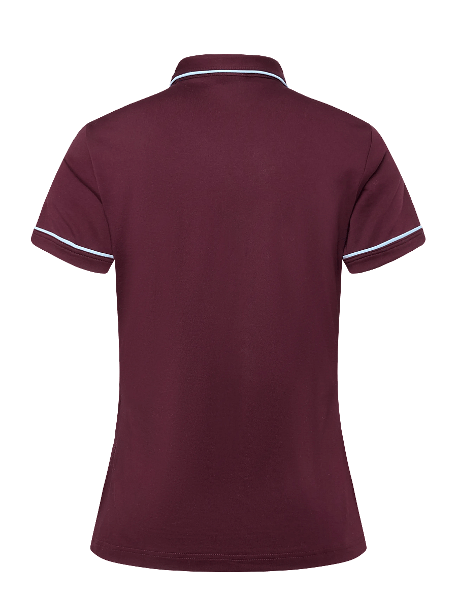 adidas Golf Originals - F Solid Polo W - toppar & t-shirts - maroon - 2