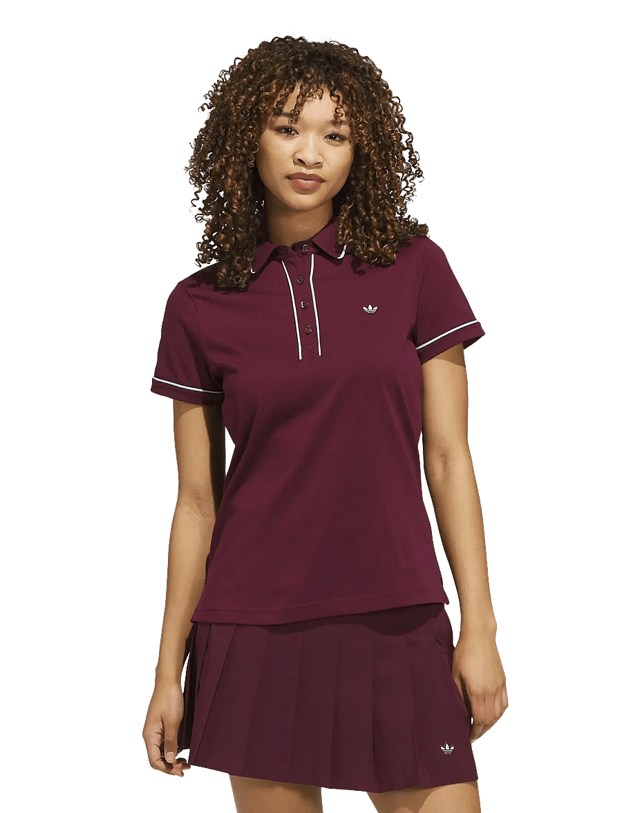 adidas Golf Originals - F Solid Polo W - oberteile & t-shirts - maroon - 0