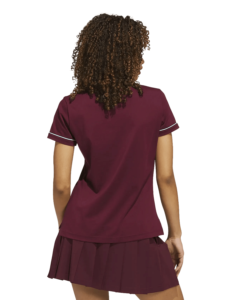 adidas Golf Originals - F Solid Polo W - oberteile & t-shirts - maroon - 2