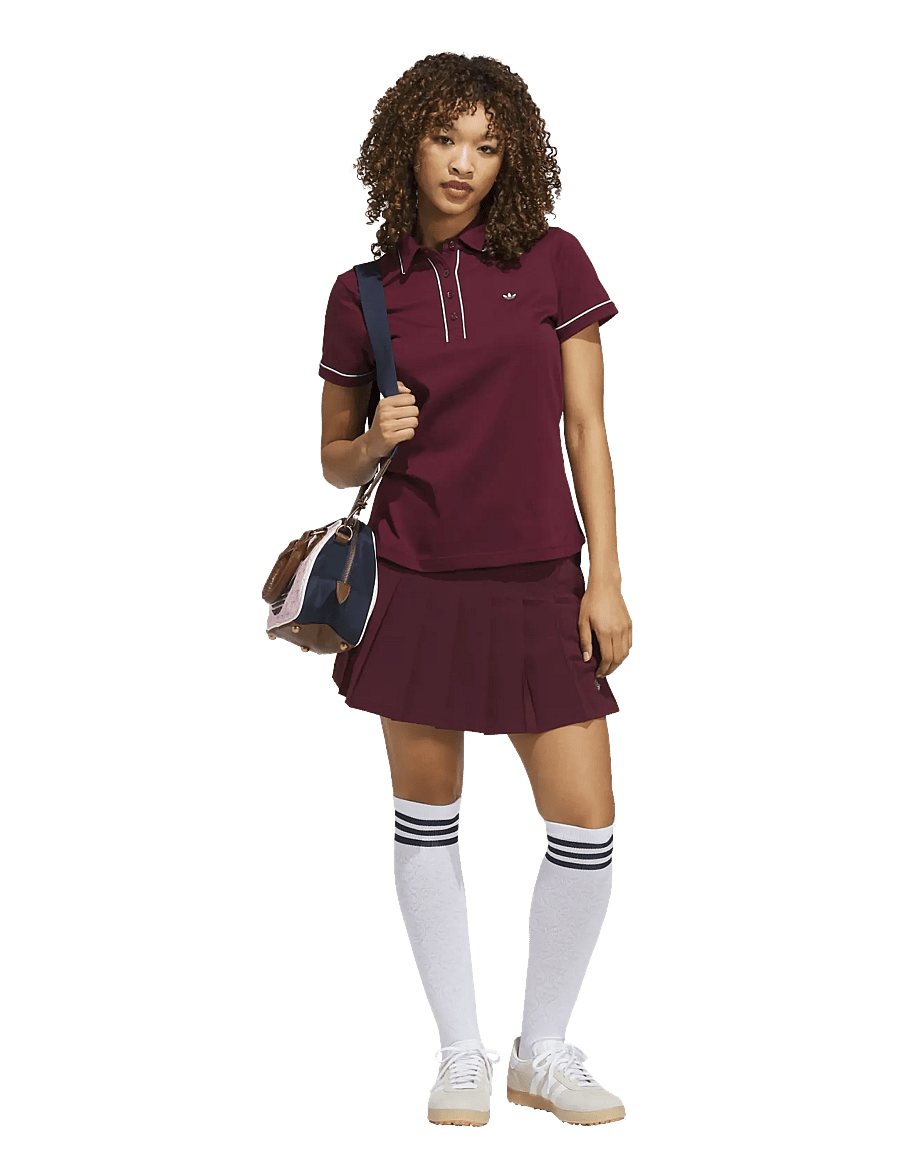 adidas Golf Originals - F Solid Polo W - oberteile & t-shirts - maroon - 3