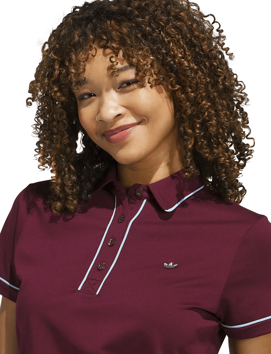adidas Golf Originals - F Solid Polo W - oberteile & t-shirts - maroon - 4