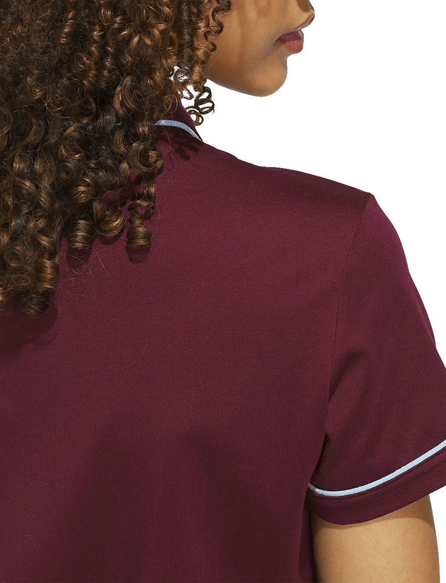 adidas Golf Originals - F Solid Polo W - oberteile & t-shirts - maroon - 5