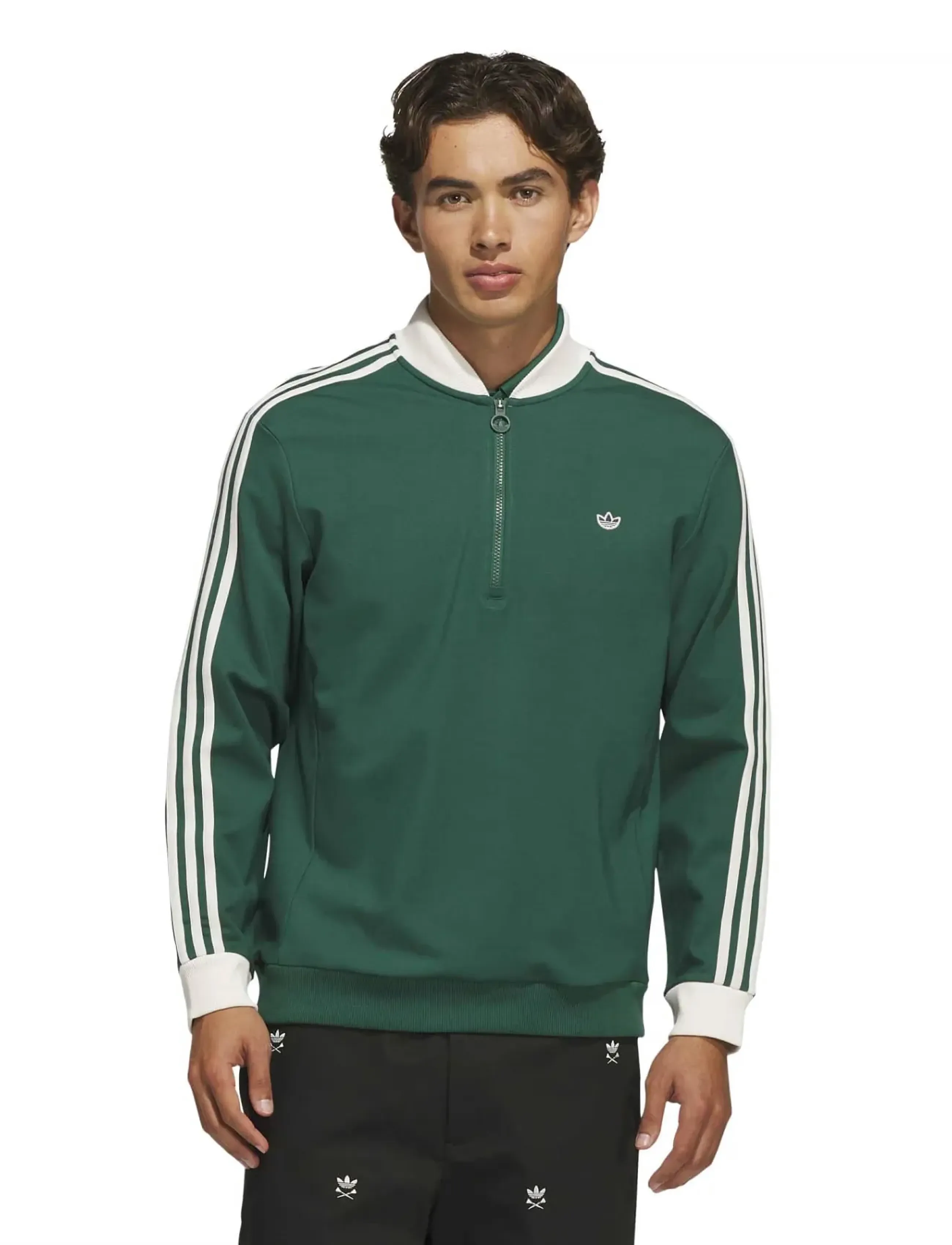 adidas Golf Originals - F 3 Str 1/4 Zip - alussärgid - cgreen - 0