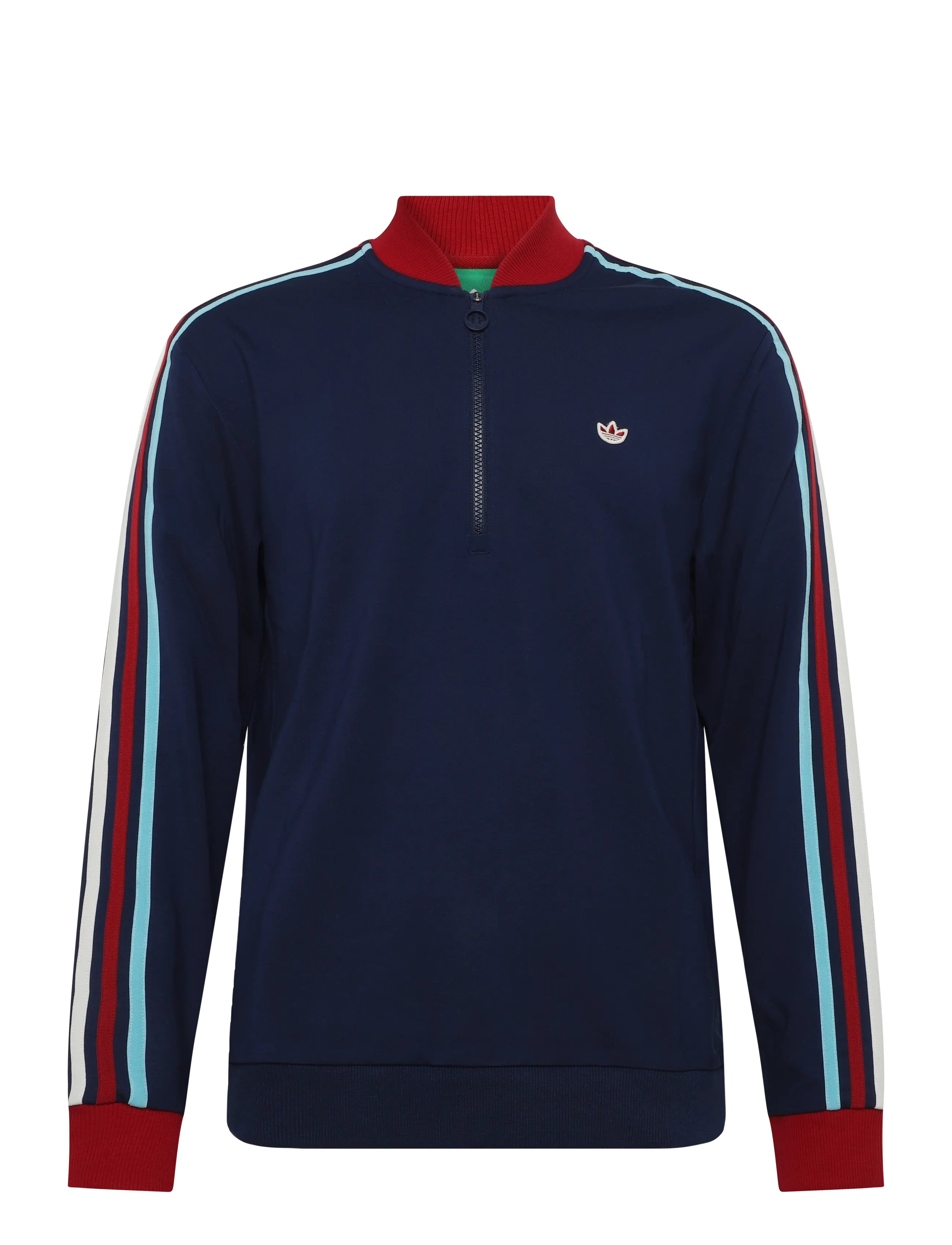 adidas Golf Originals F 3 Str 1/4 Zip - adidas Golf Originals - NINDIG/TMVIRE / navy