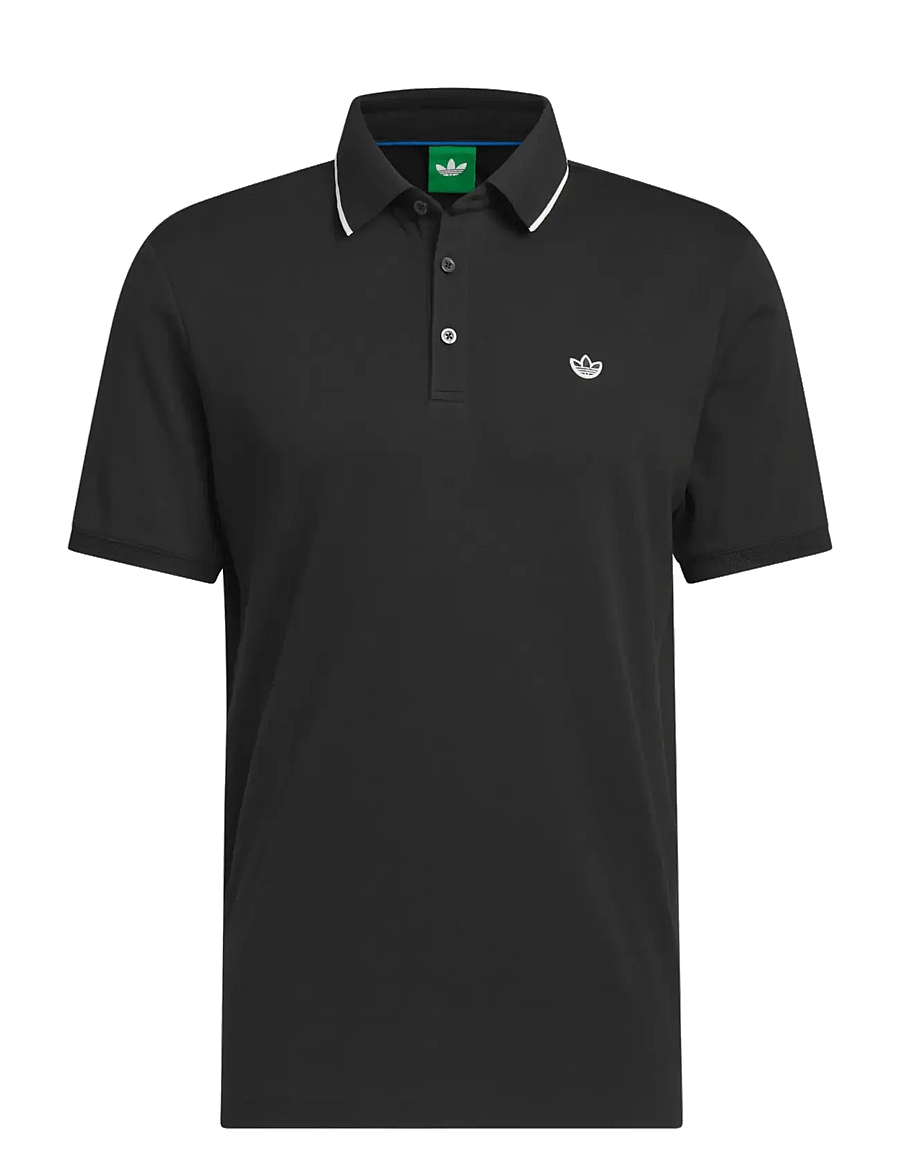 adidas Golf Originals - F Solid Polo LC - toppar & t-shirts - black - 1