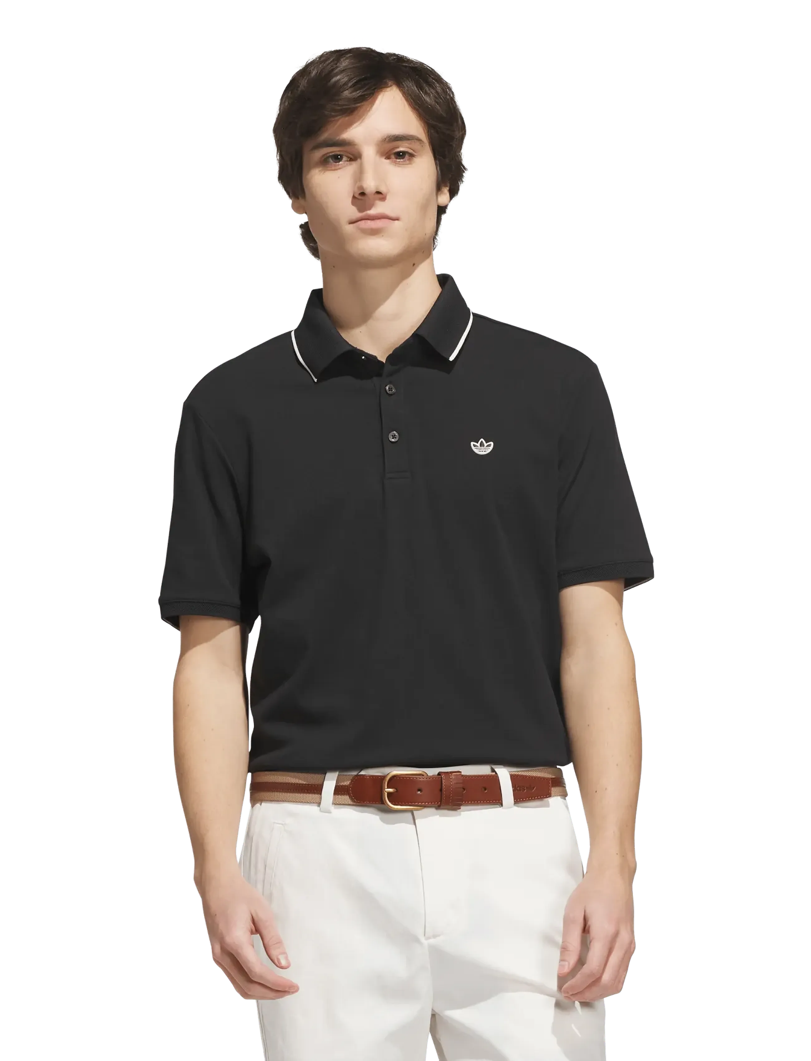 adidas Golf Originals - F Solid Polo LC - toppar & t-shirts - black - 2