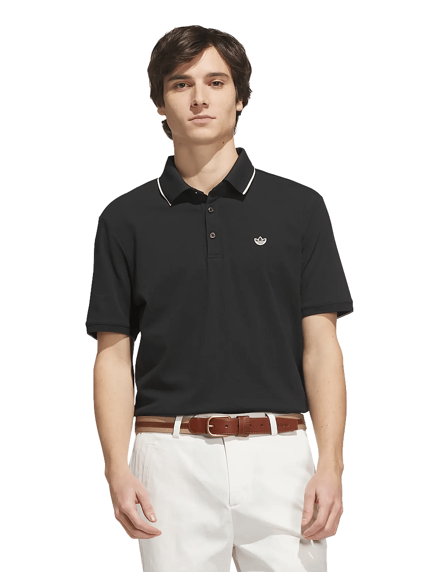 adidas Golf Originals - F Solid Polo LC - toppar & t-shirts - black - 2