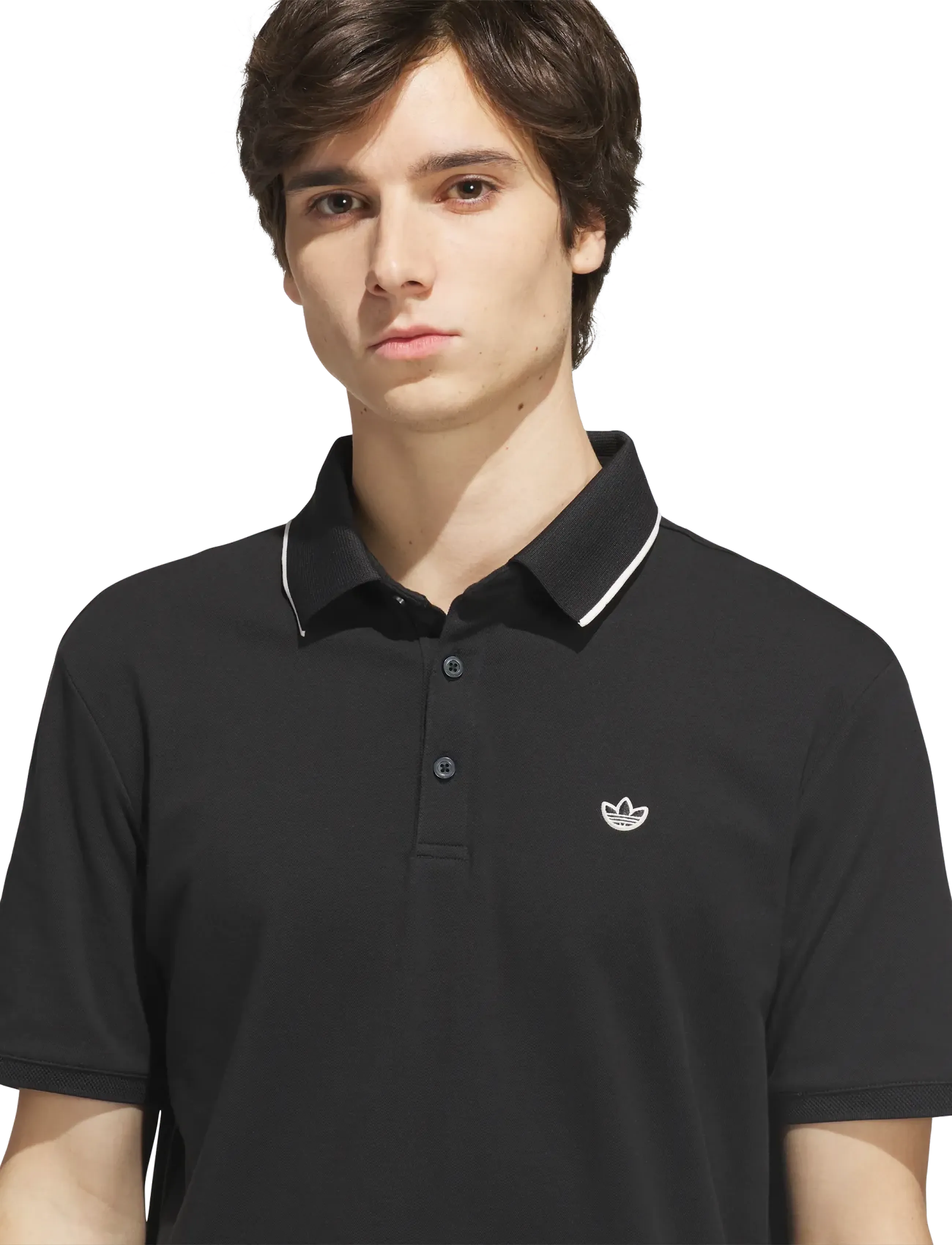 adidas Golf Originals - F Solid Polo LC - toppar & t-shirts - black - 3