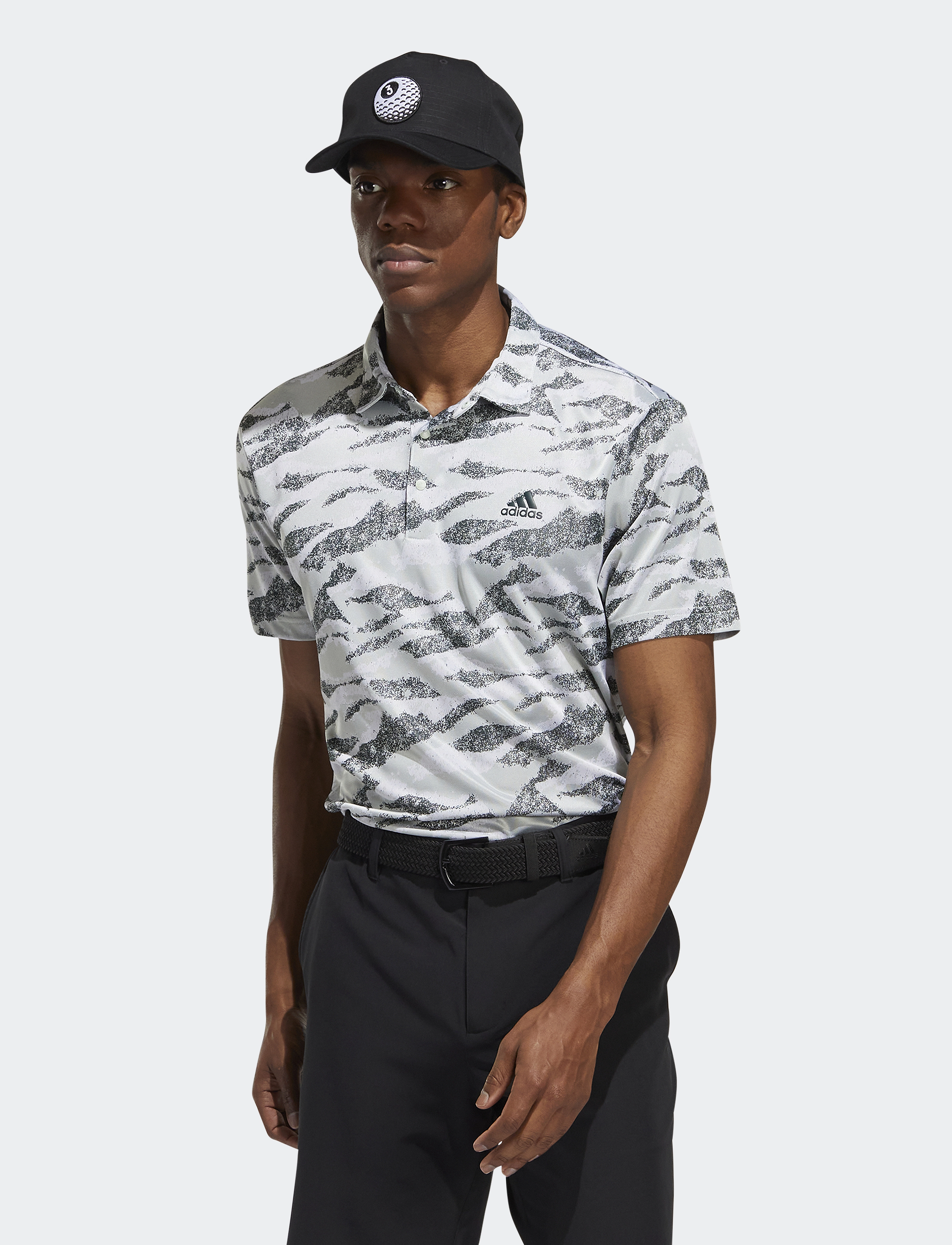 adidas Golf - HORIZN PRT POLO - lingrn/shagrn/white - 2