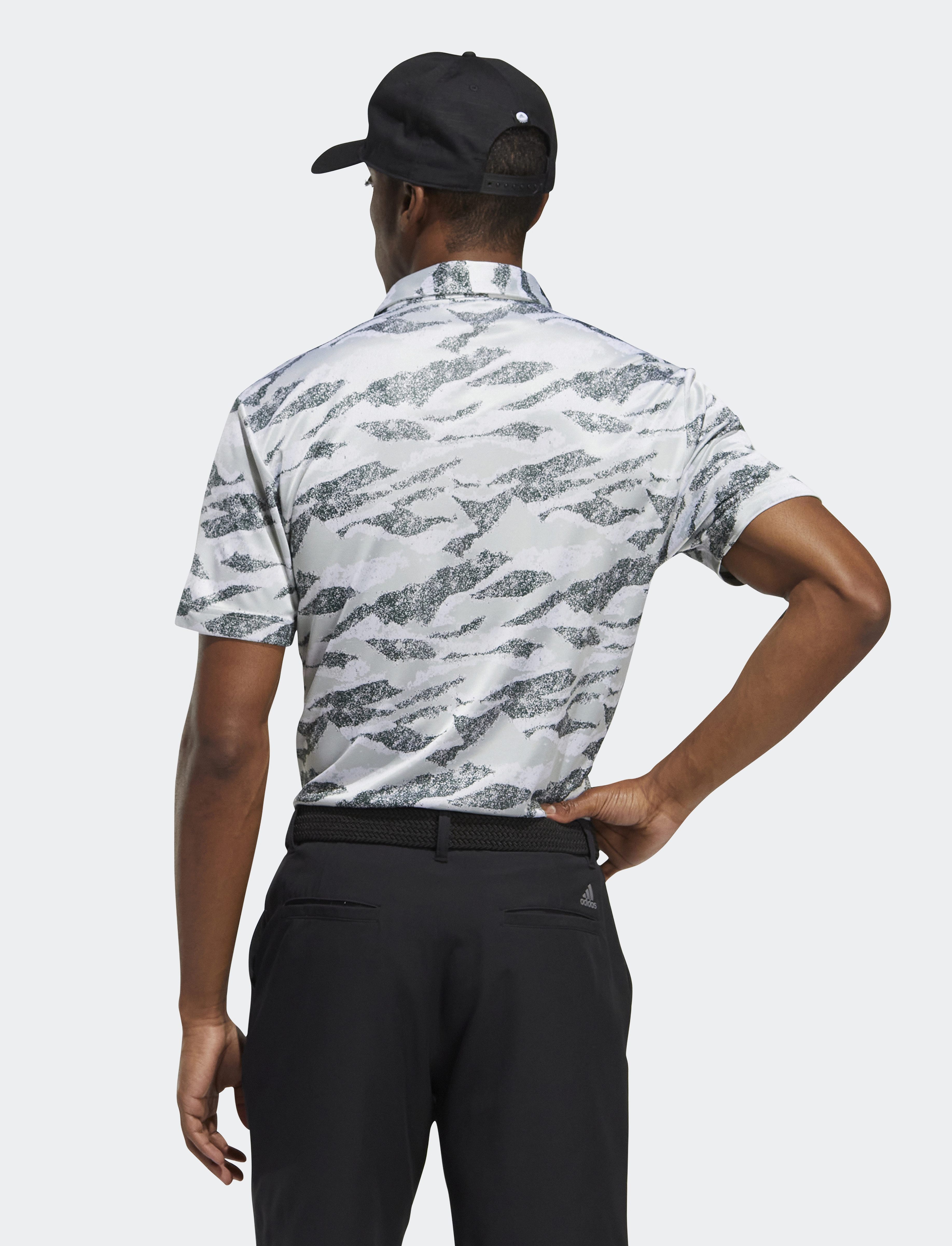 adidas Golf - HORIZN PRT POLO - lingrn/shagrn/white - 3