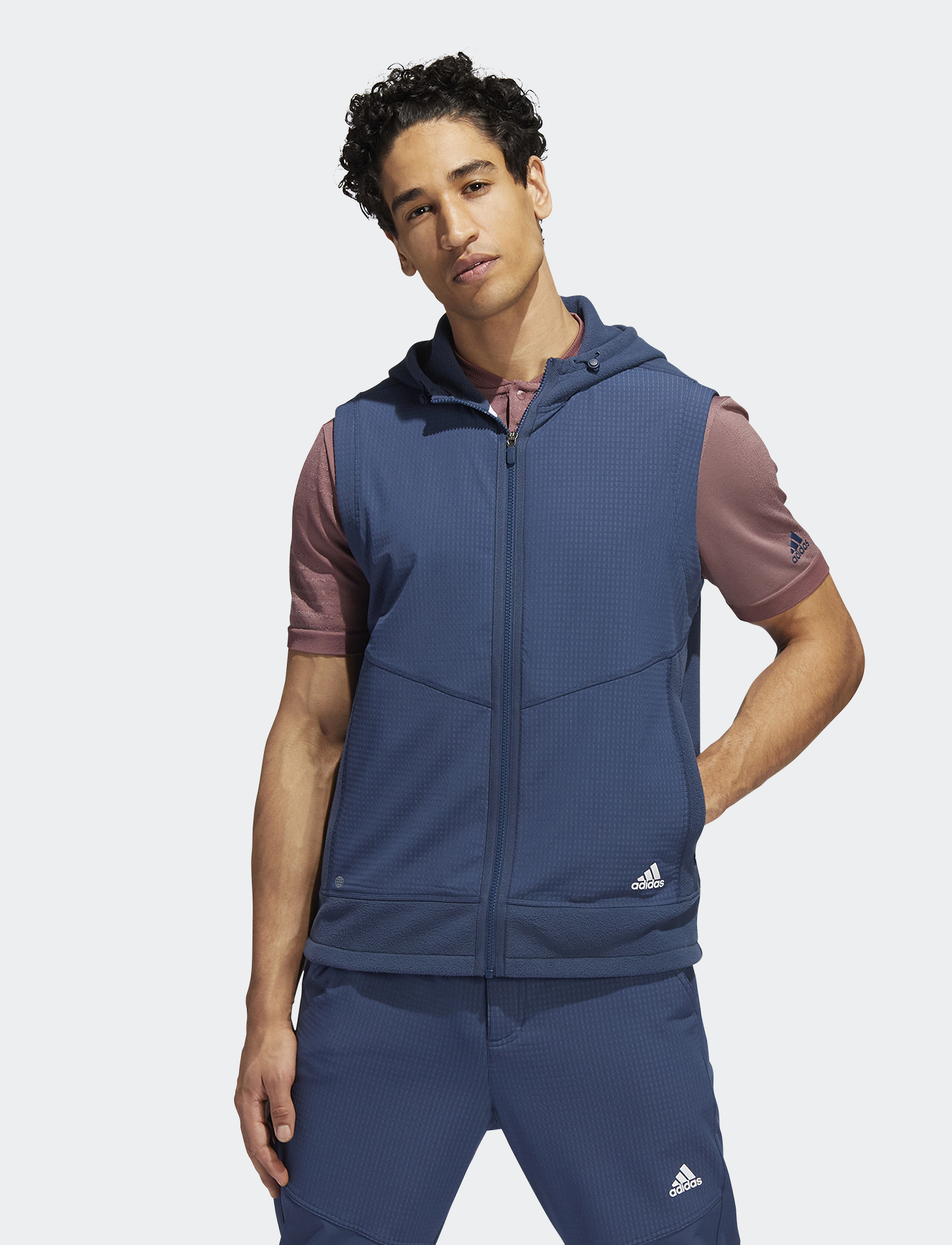 adidas Golf - HOODIE VEST - crenav - 2