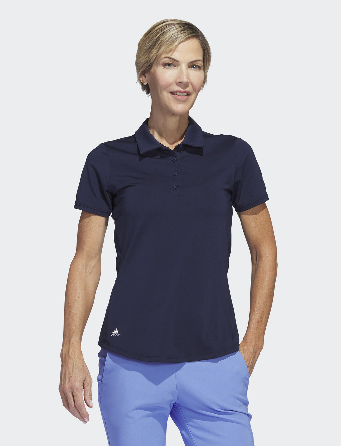 Adidas navy top polo shirts