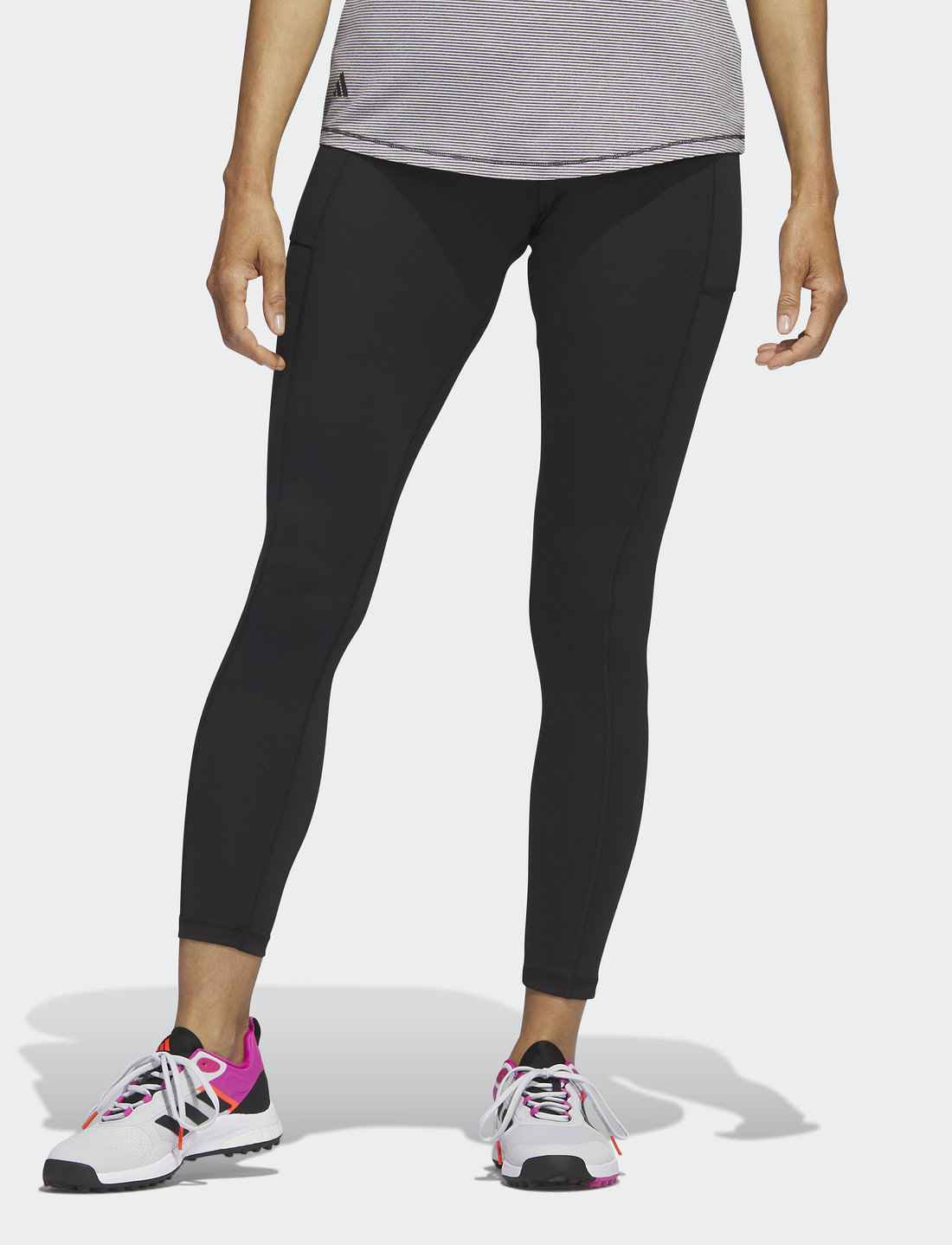 Adidas black top climalite leggings