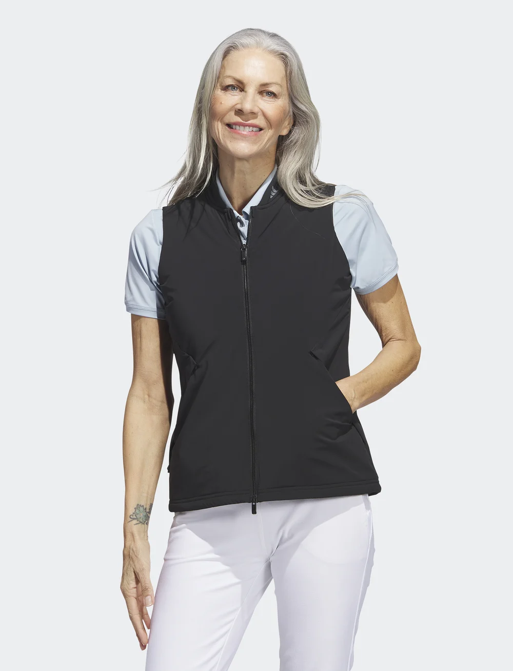 adidas Golf - W FRSTGD VST - ytterkläder - black - 0