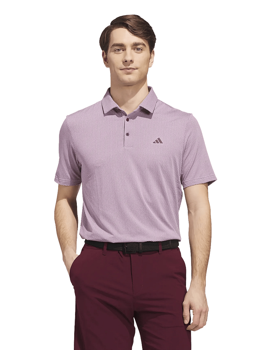 adidas Golf - PERF TXT POLO - alussärgid ja t-särgid - white/maroon - 4