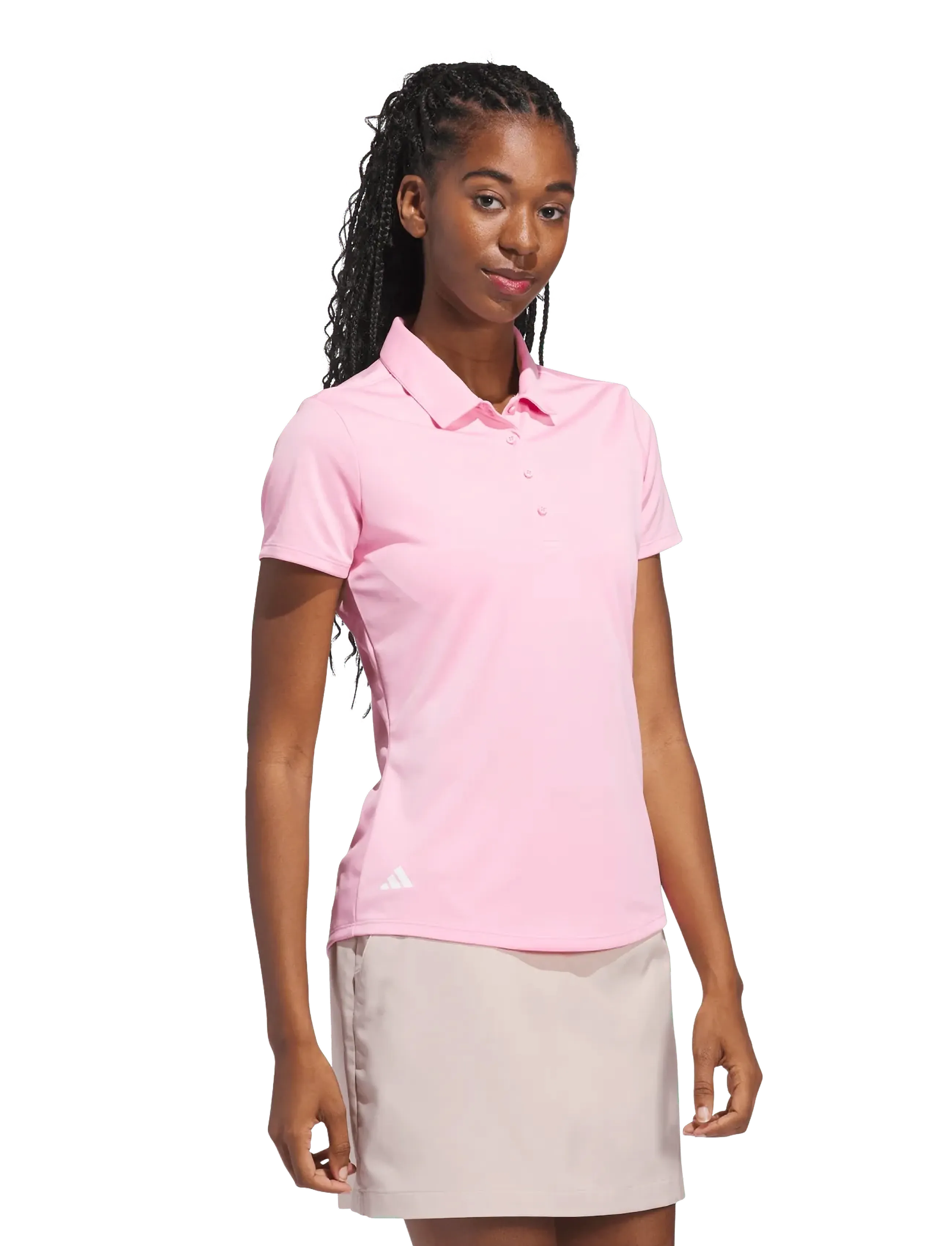 adidas Golf - W PERF SLD SS P - toppe & t-shirts - ltpink - 4