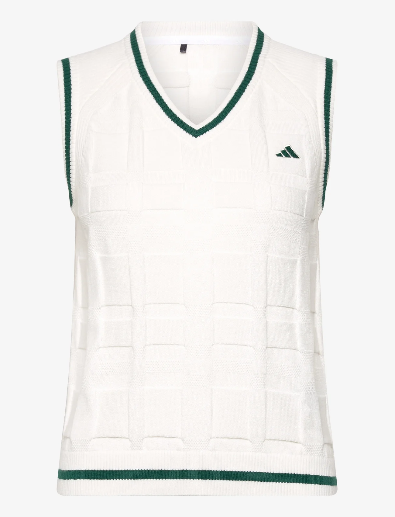 adidas Golf - W GO-TO SWTR V - knitted vests - white - 0