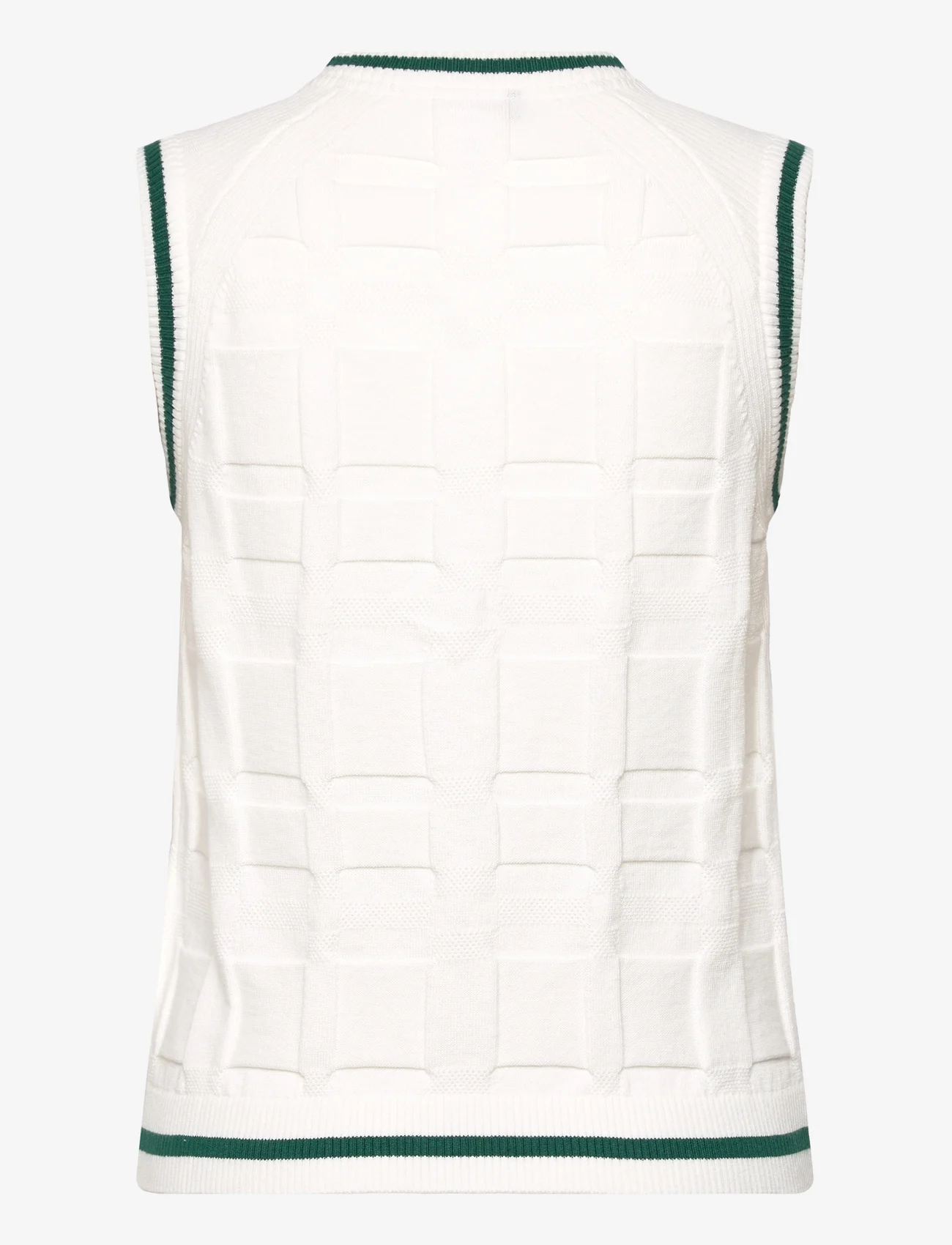 adidas Golf - W GO-TO SWTR V - knitted vests - white - 1