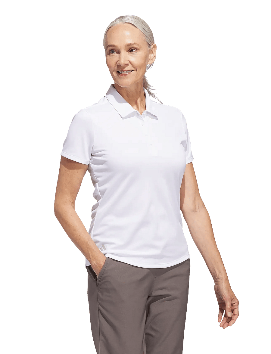 adidas Golf - W PERF SLD SS P - oberteile & t-shirts - white - 4