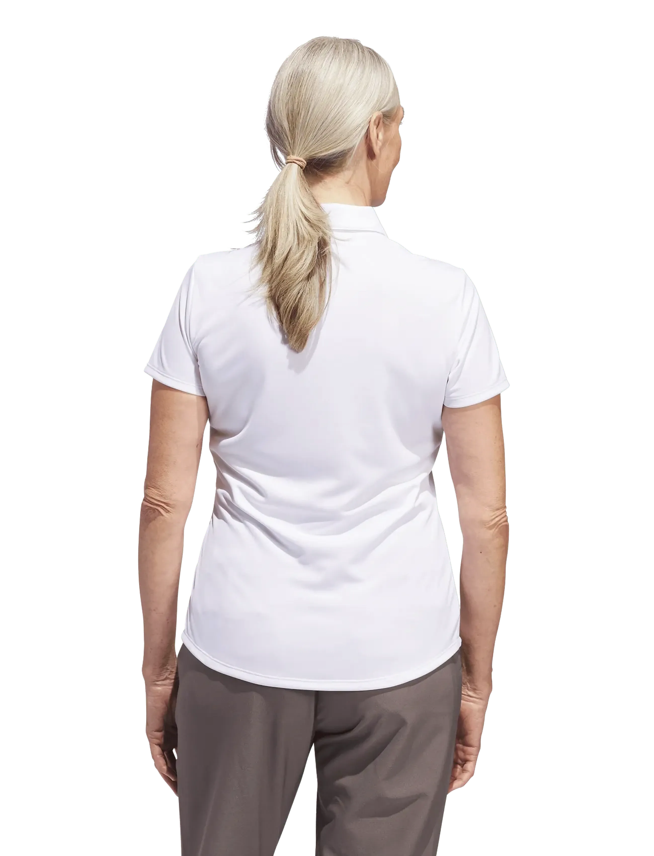 adidas Golf - W PERF SLD SS P - toppe & t-shirts - white - 5