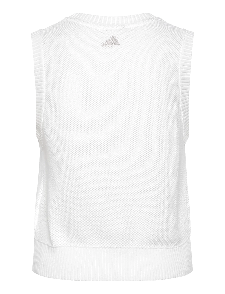 adidas Golf - W ULTT KNT VST - toppar & t-shirts - white - 1