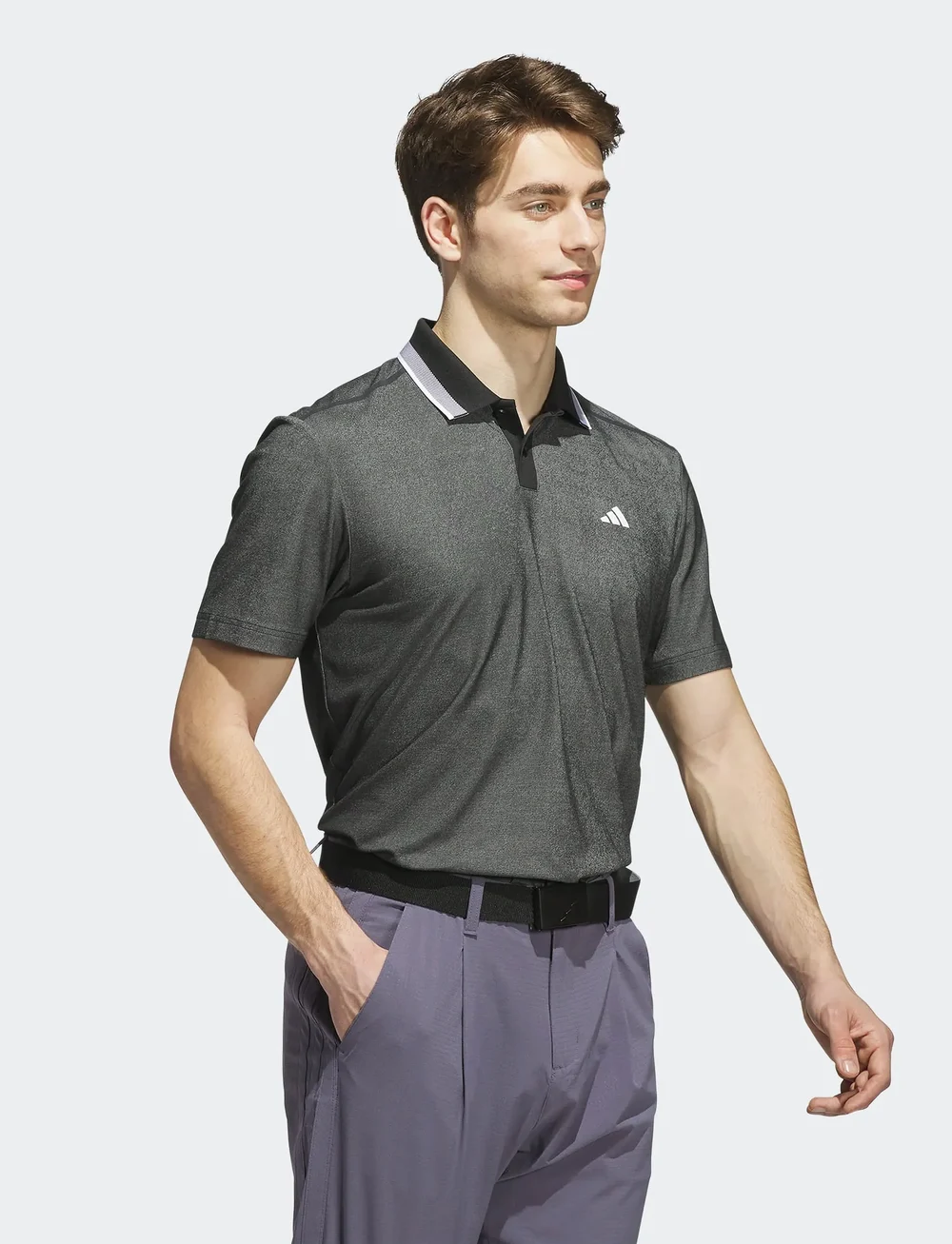 adidas Golf - TOUR TWSTKNT PQ - toppe & t-shirts - black - 3