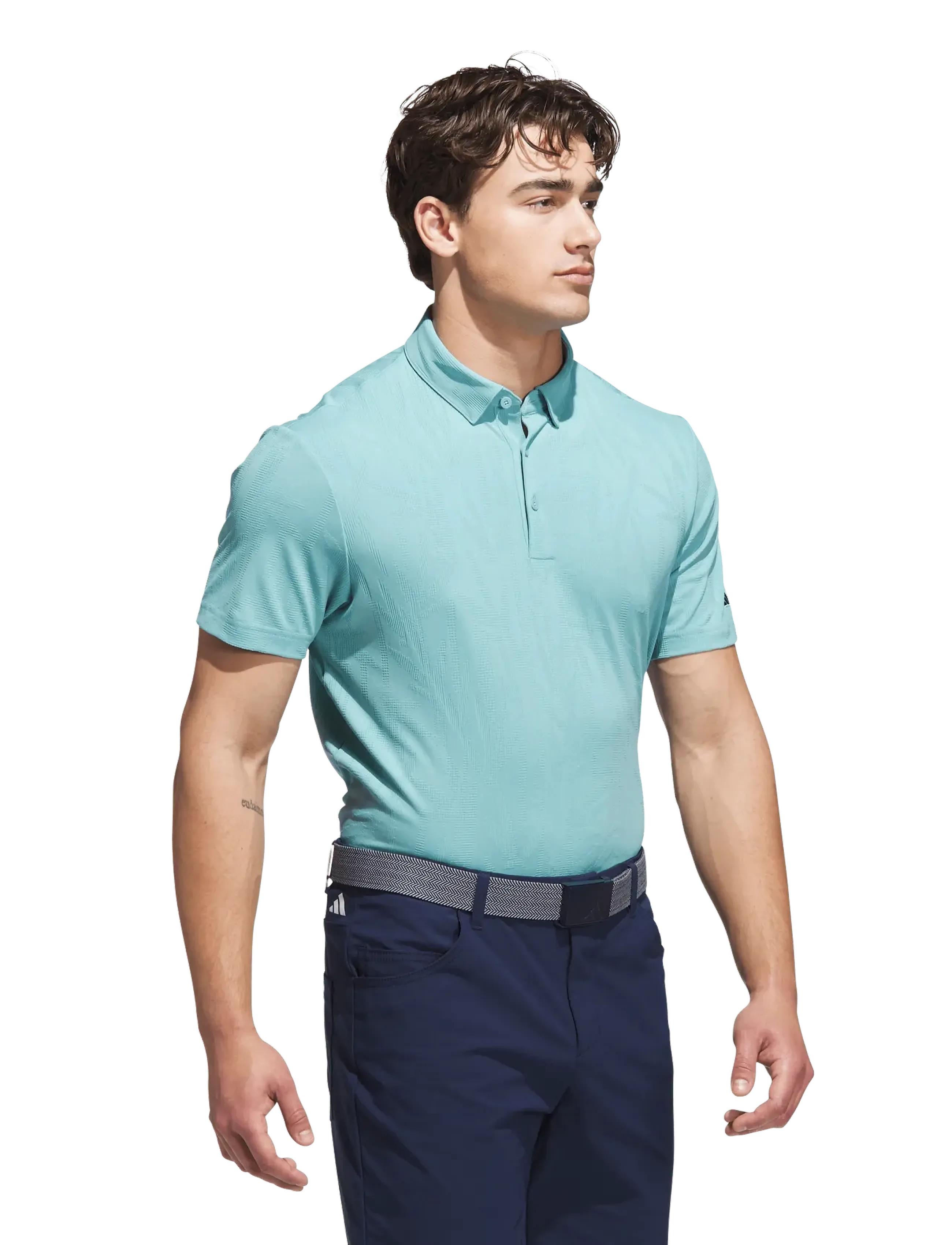 adidas Golf GO-TO TXT POLO - Polo krekli - MINTON / blue