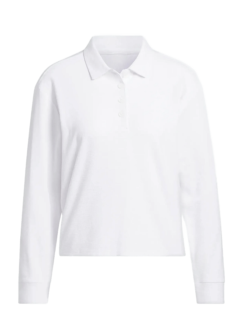 adidas Golf - W BTC LS P - toppar & t-shirts - white - 1