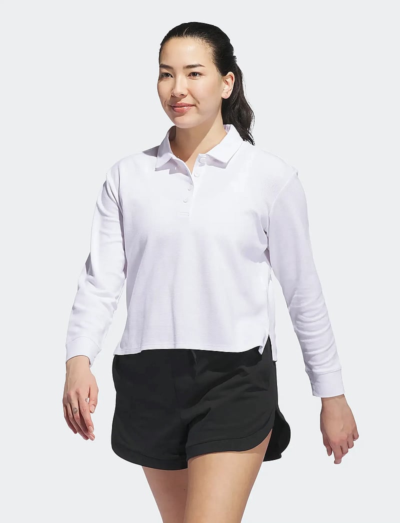 adidas Golf - W BTC LS P - toppar & t-shirts - white - 0