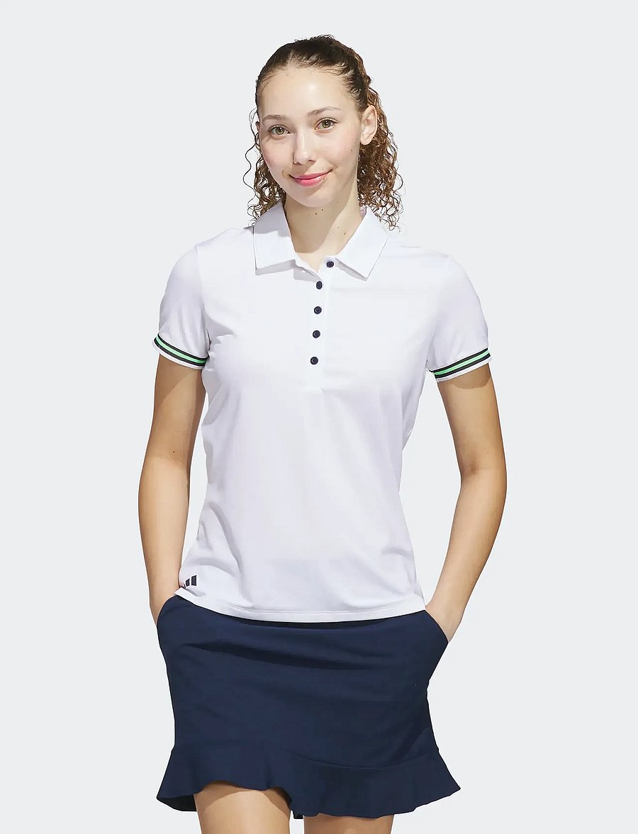 adidas Golf - W ULTC CLSC SS - oberteile & t-shirts - white - 0