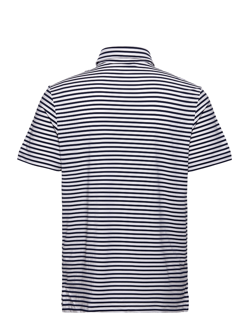 adidas Golf - ULT STRIPE POLO - toppe & t-shirts - white/conavy - 2