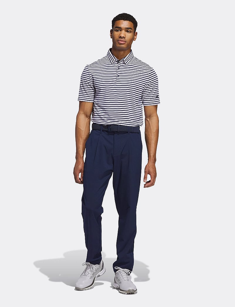 adidas Golf - ULT STRIPE POLO - toppe & t-shirts - white/conavy - 5